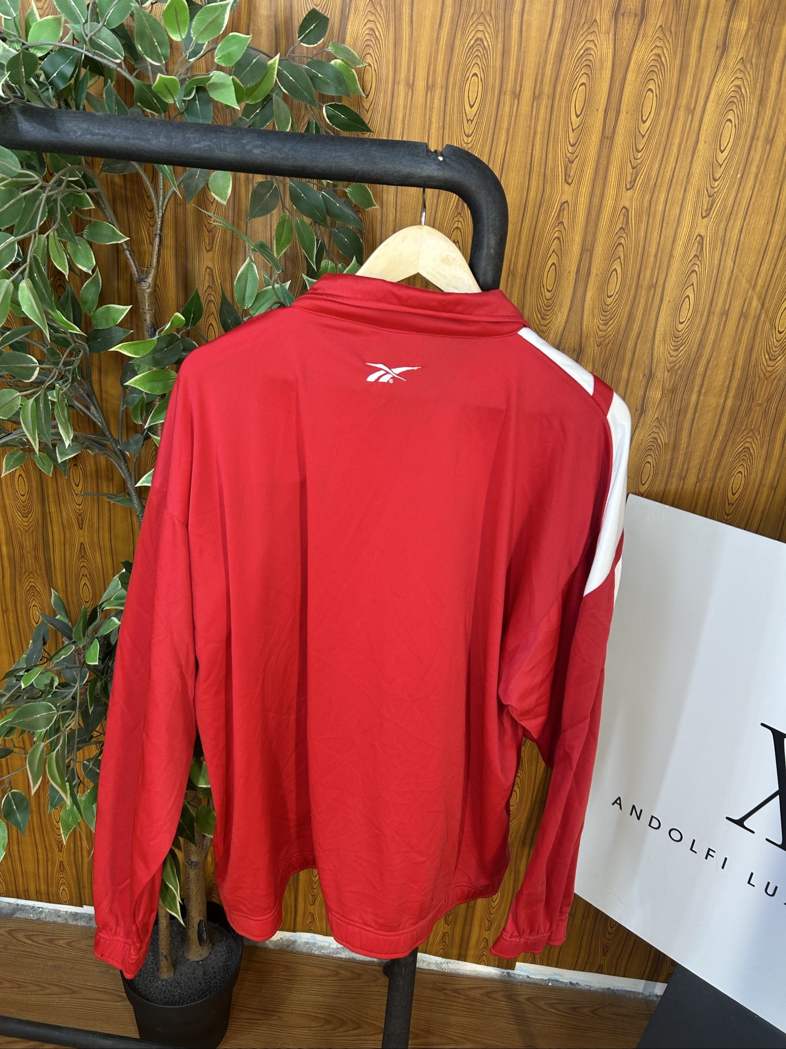 Reebok Red & White Track Jacket Large image 5