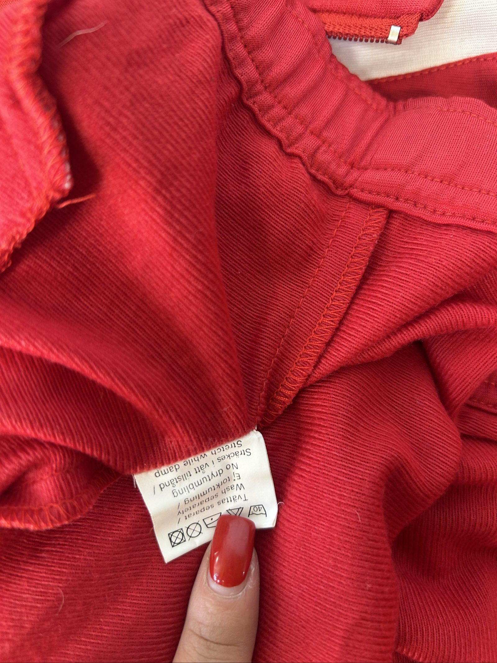 Reebok Red & White Track Jacket Large image 7