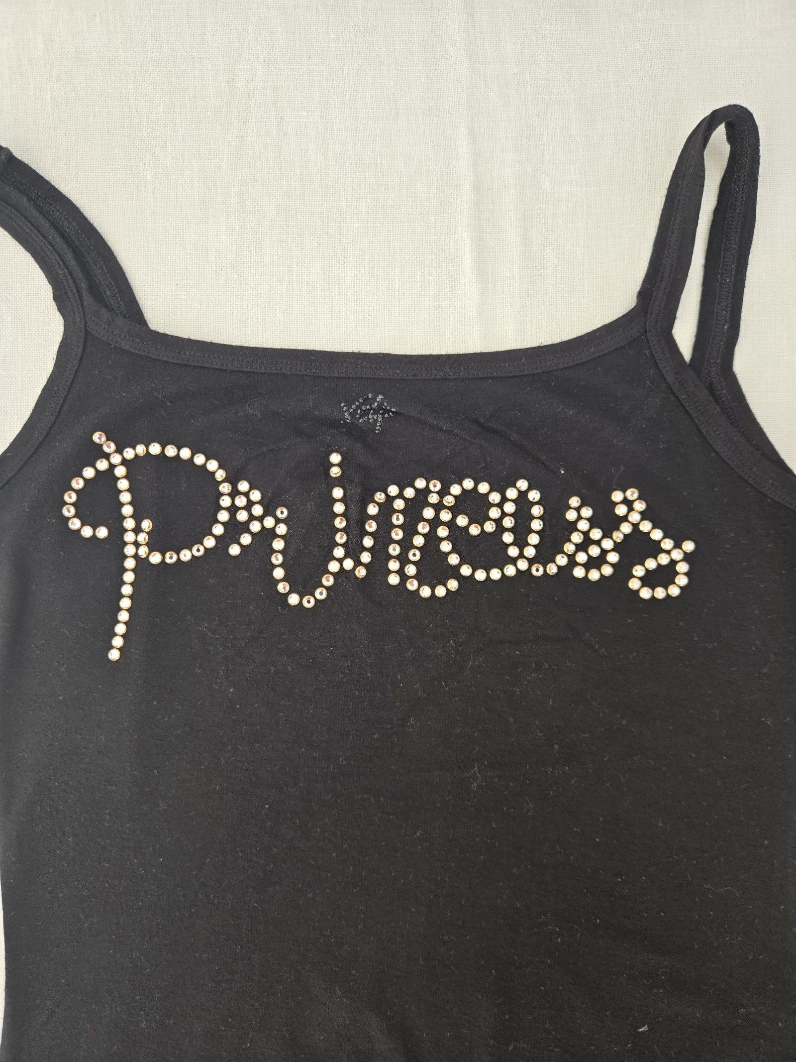 VDP Women's Black Studded Tank Top Large image 4