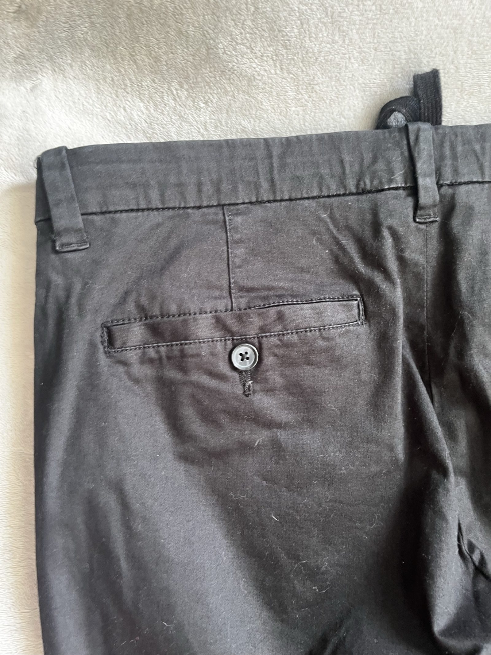 Very Man Black Cotton Chinos Waist 36 Regular image 7