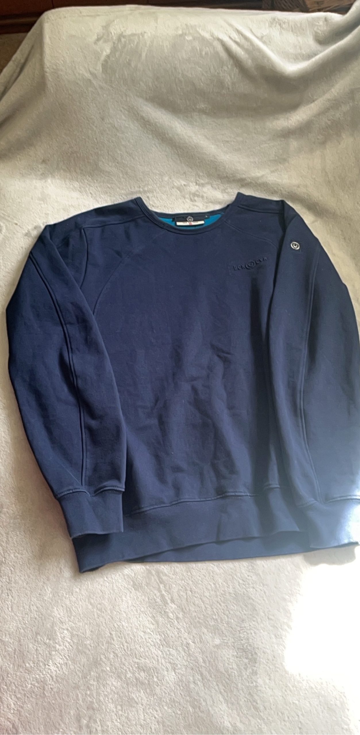 Duck and Cover Navy Blue Crew Neck Sweatshirt Large Men