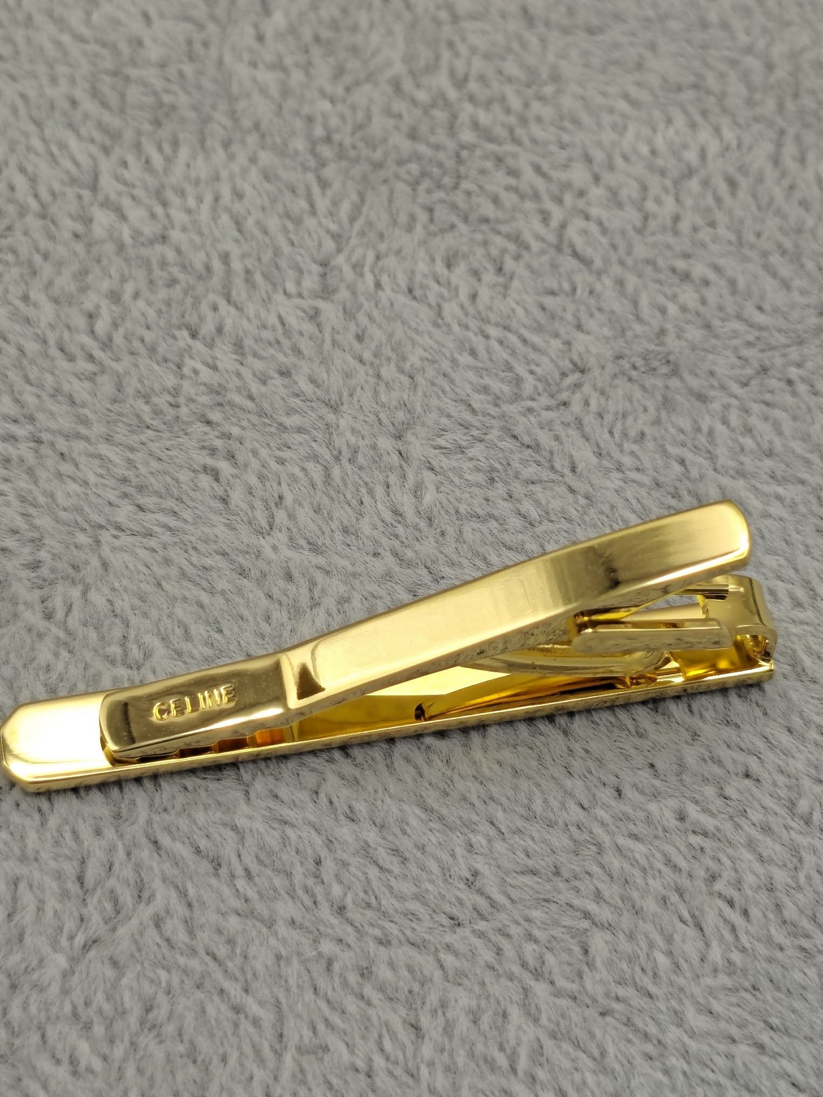 Celine Gold & Silver Tie Clip & Cufflinks Set image 5