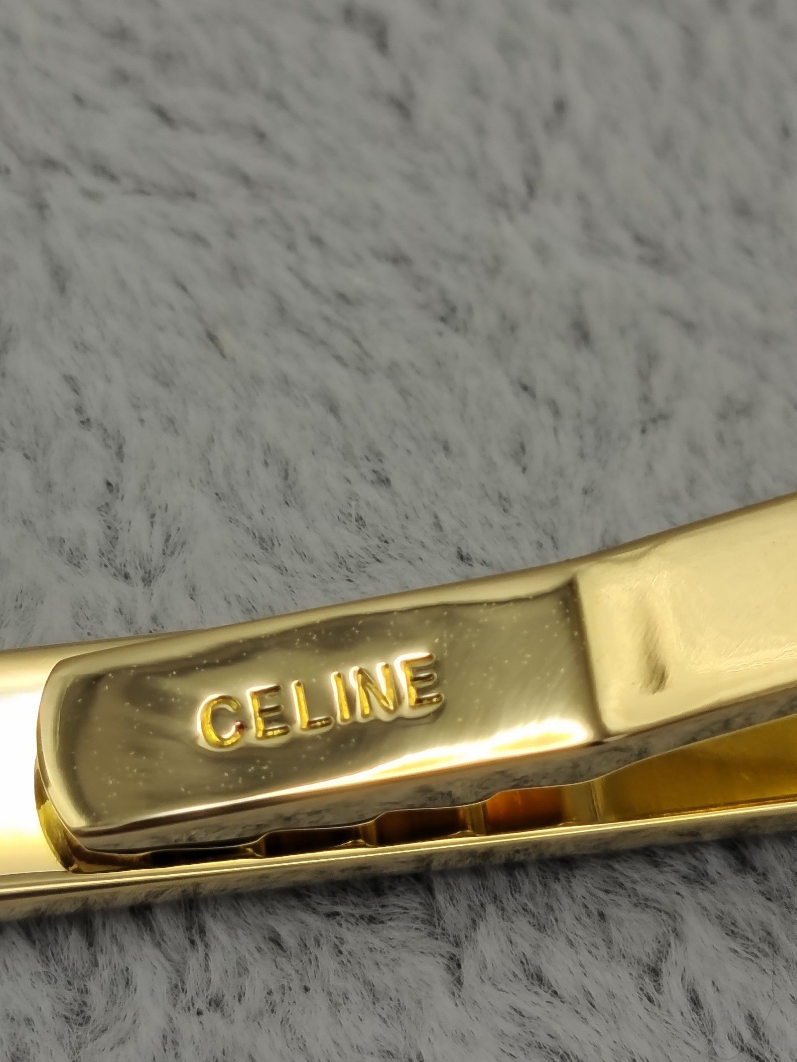 Celine Gold & Silver Tie Clip & Cufflinks Set image 6
