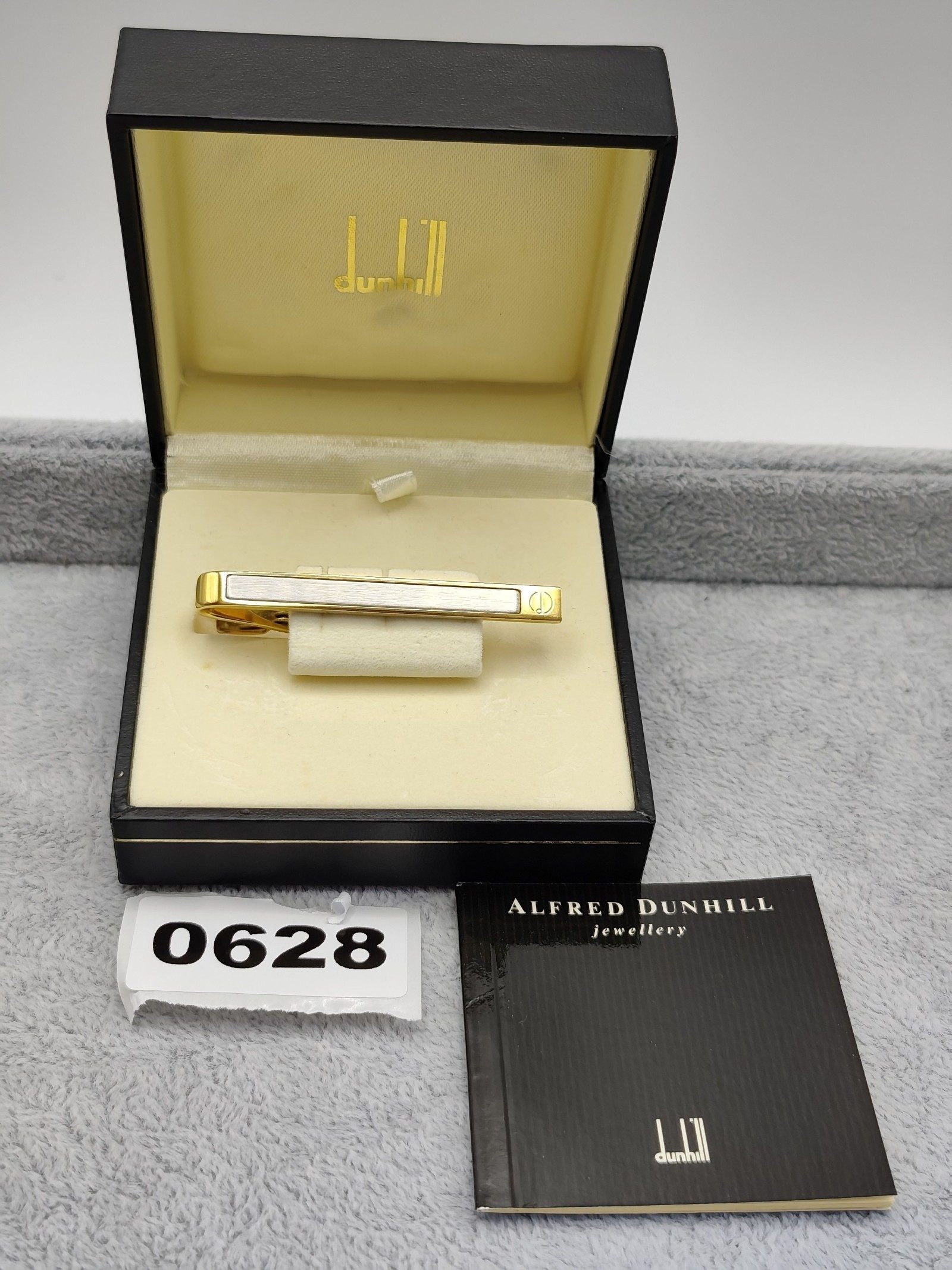 Dunhill Gold & Silver Tie Clip with Case