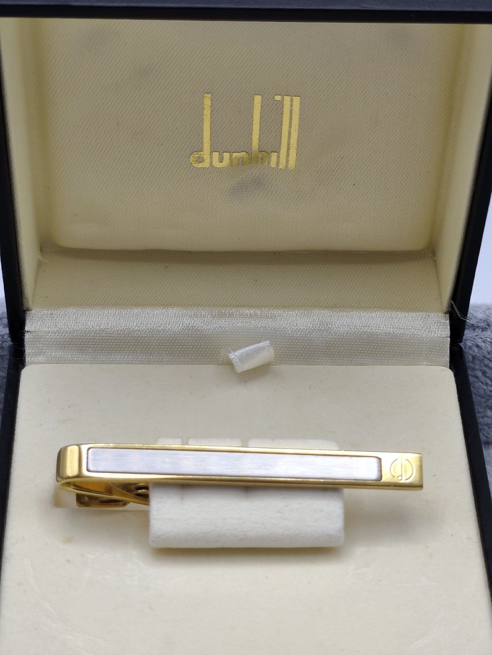 Dunhill Gold & Silver Tie Clip with Case image 2
