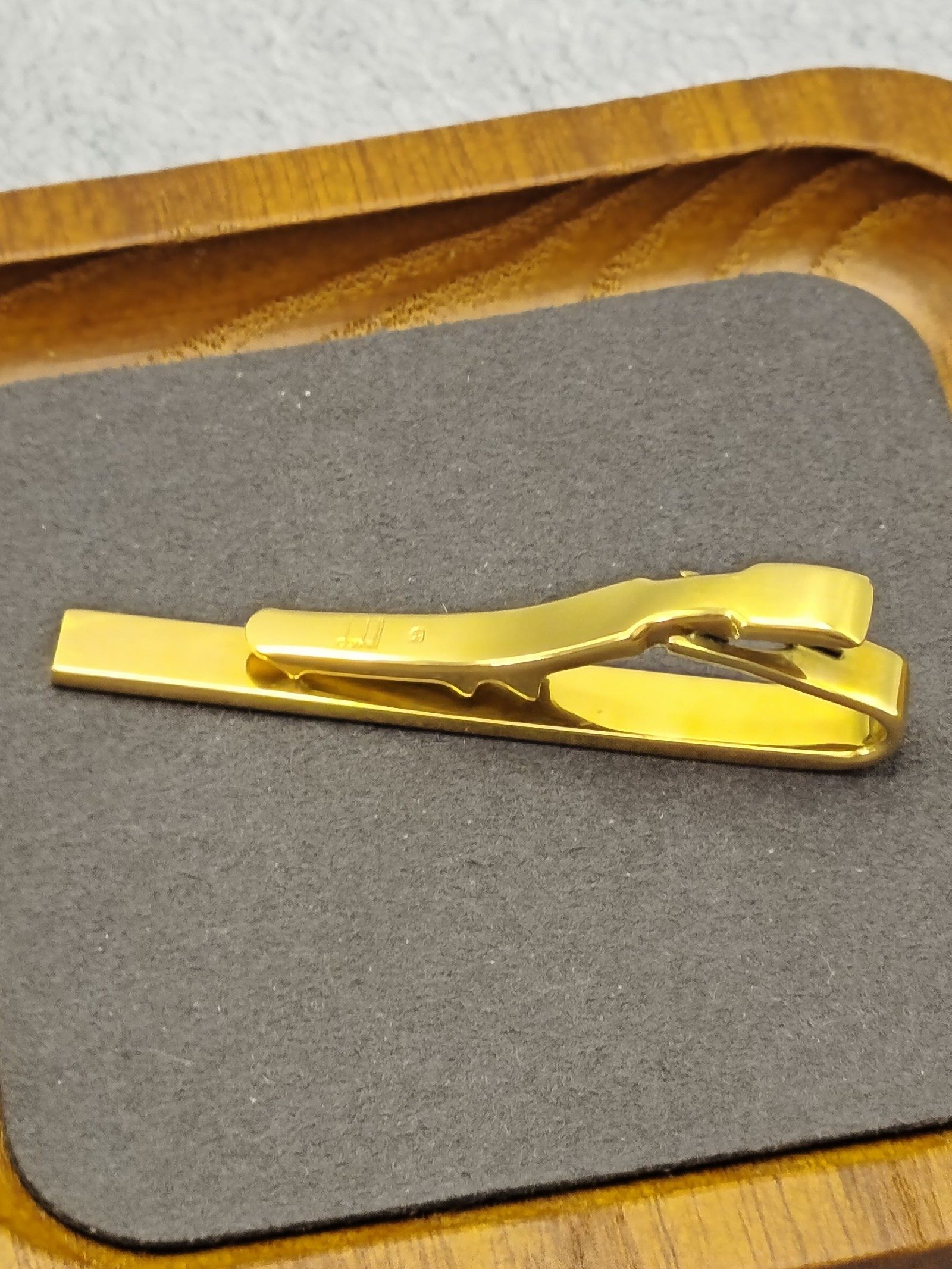 Dunhill Gold & Silver Tie Clip with Case image 7