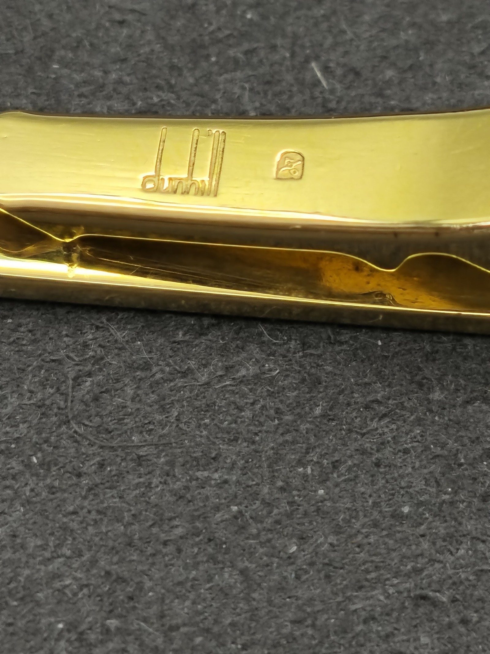 Dunhill Gold & Silver Tie Clip with Case image 8