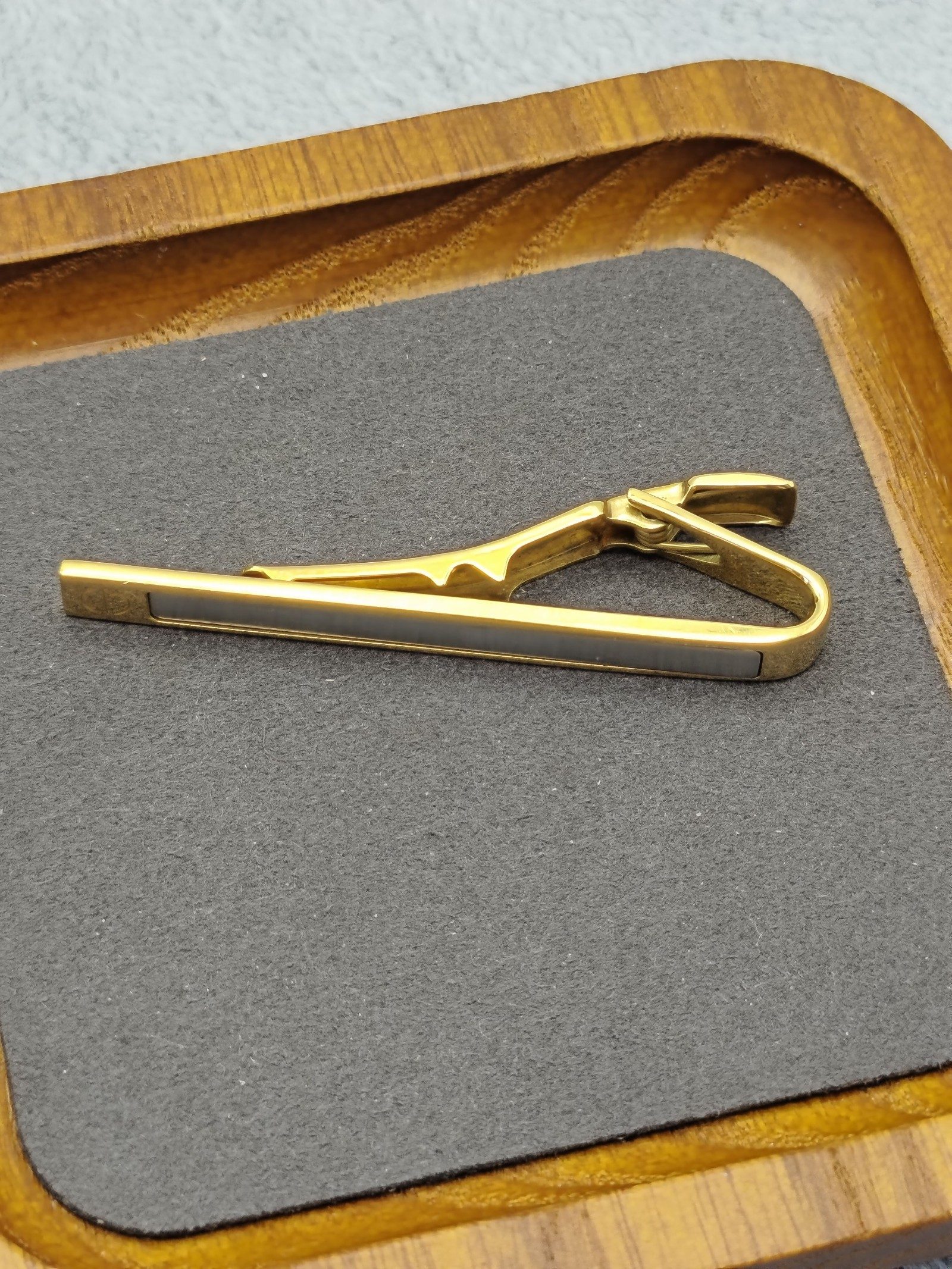 Dunhill Gold & Silver Tie Clip with Case image 9