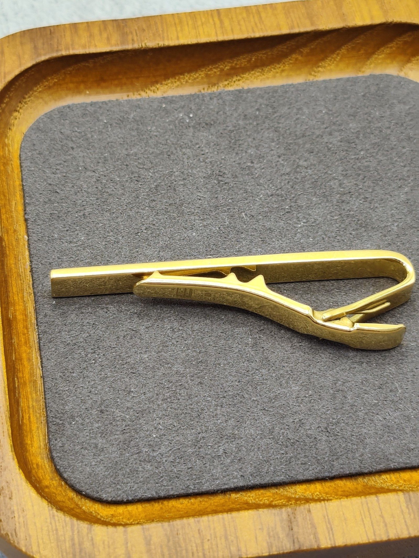 Dunhill Gold & Silver Tie Clip with Case image 10