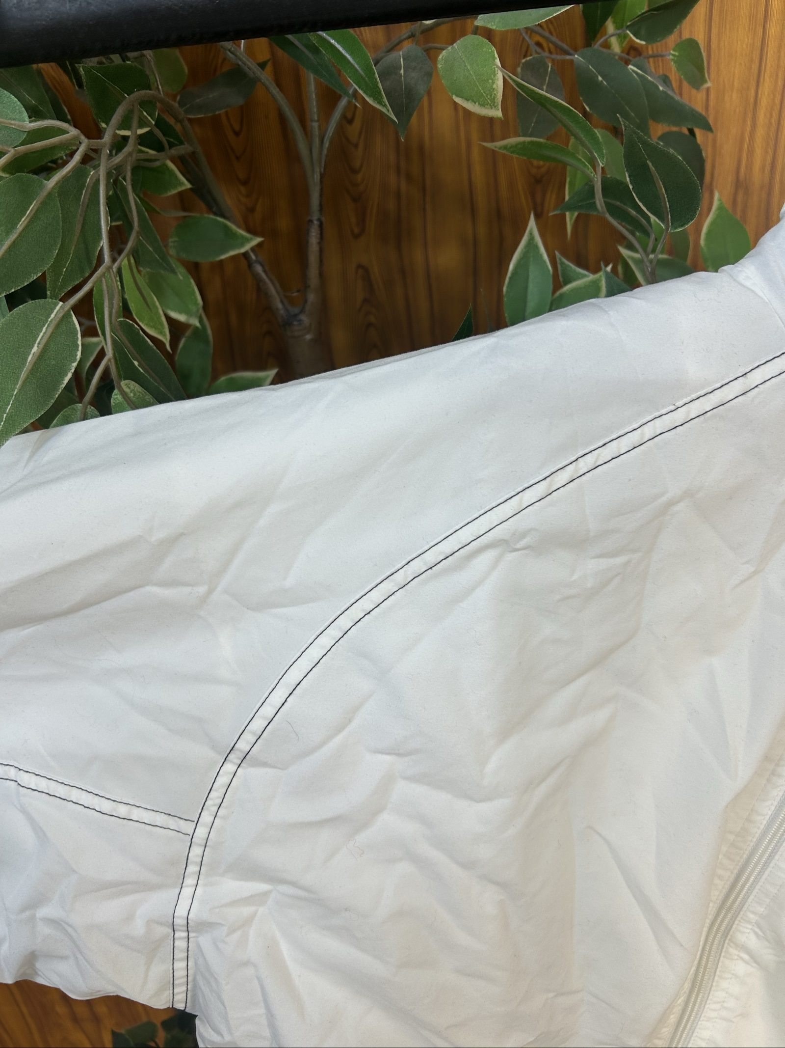 Reebok White Polyester Track Jacket Medium image 3