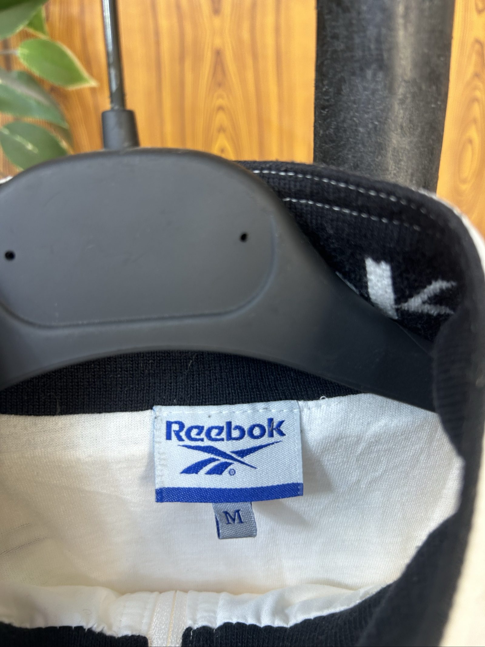 Reebok White Polyester Track Jacket Medium image 4