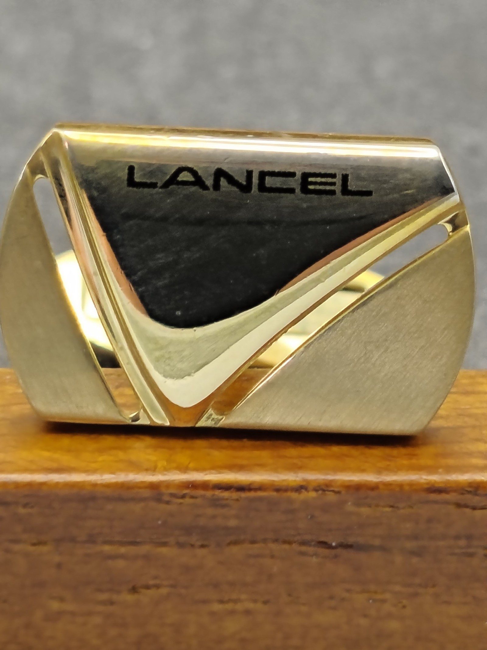 Lancel Gold-Tone Tie Clip & Cufflinks Set image 4