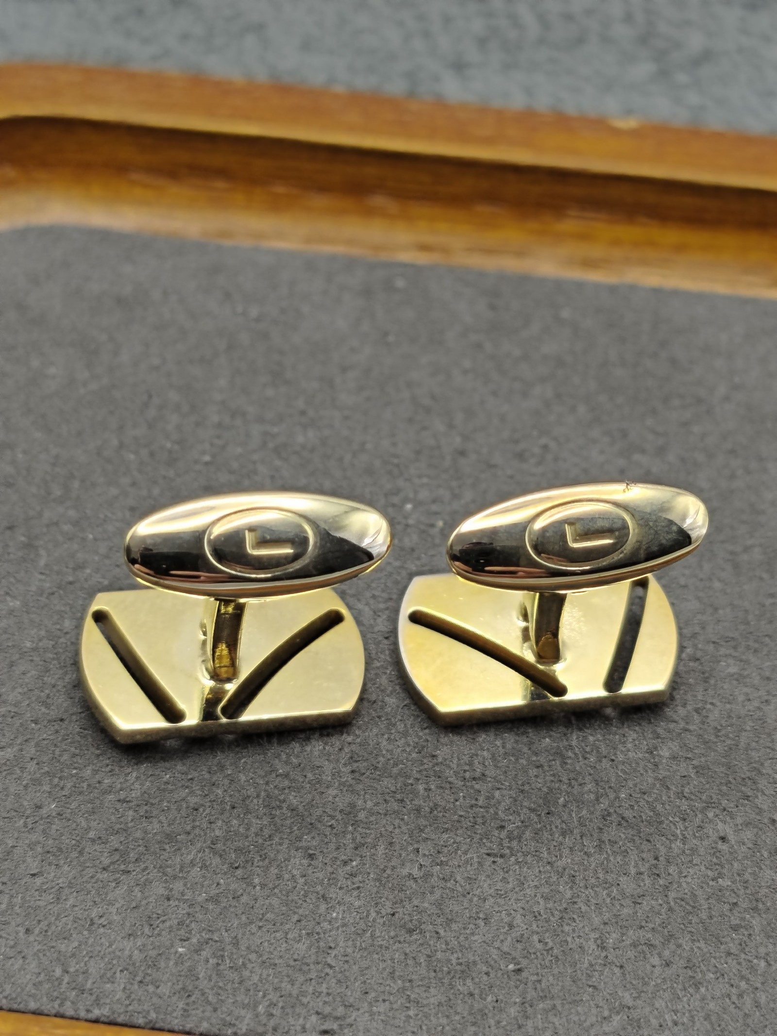 Lancel Gold-Tone Tie Clip & Cufflinks Set image 6