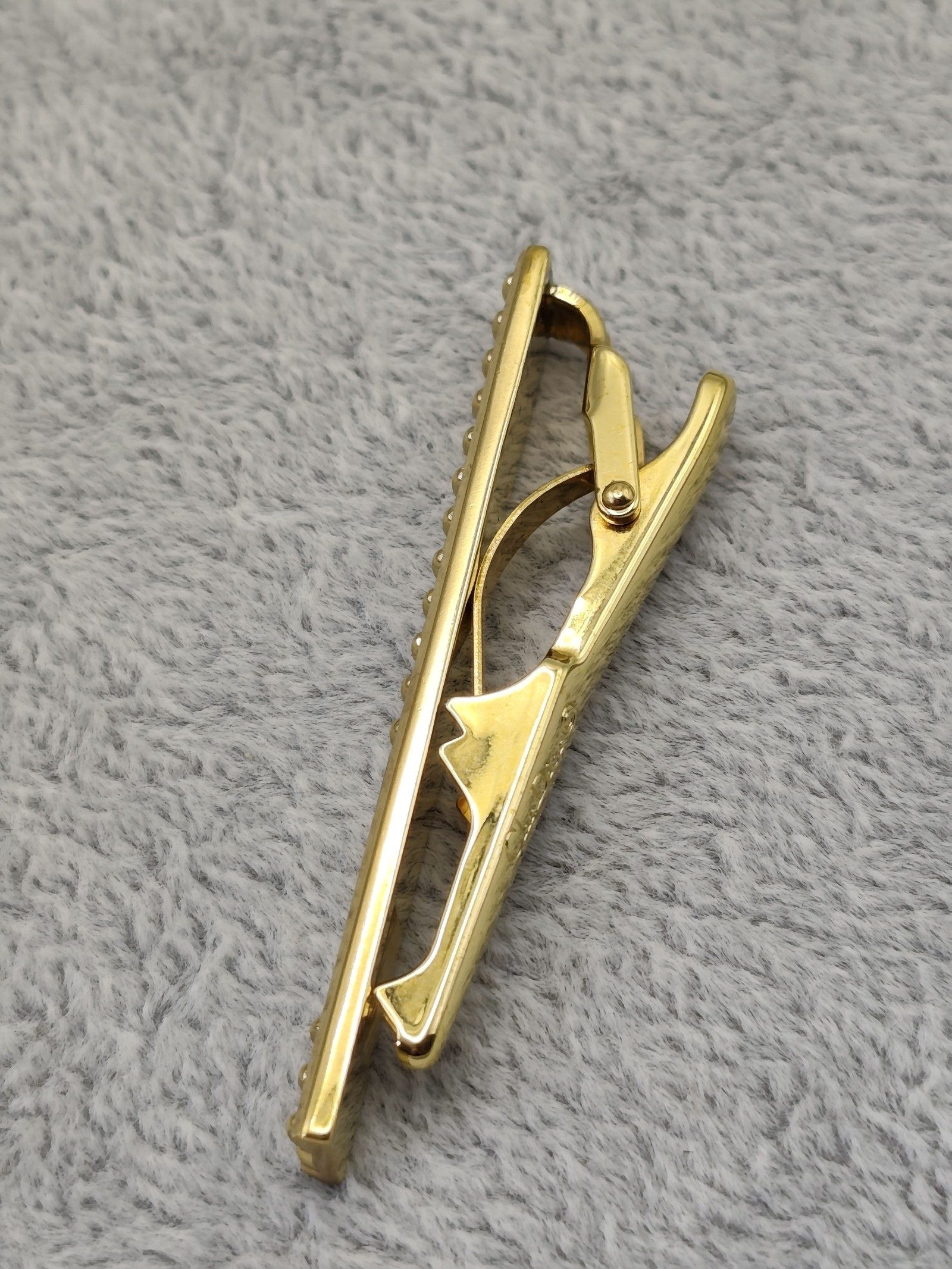 Christian Dior Gold Tone Tie Clip Bar image 10