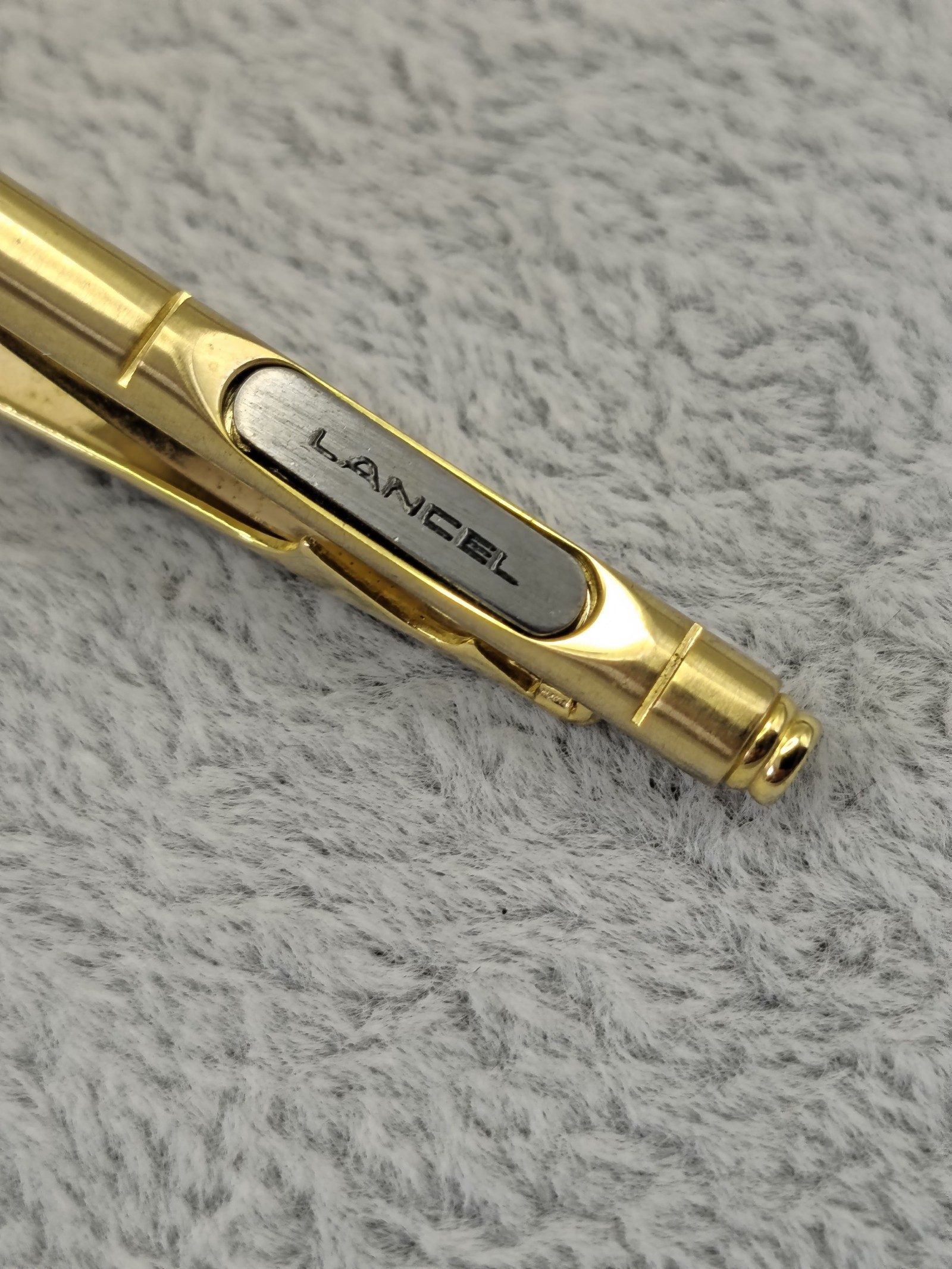 Lancel Gold Tone Metal Tie Clip with Gift Box image 3