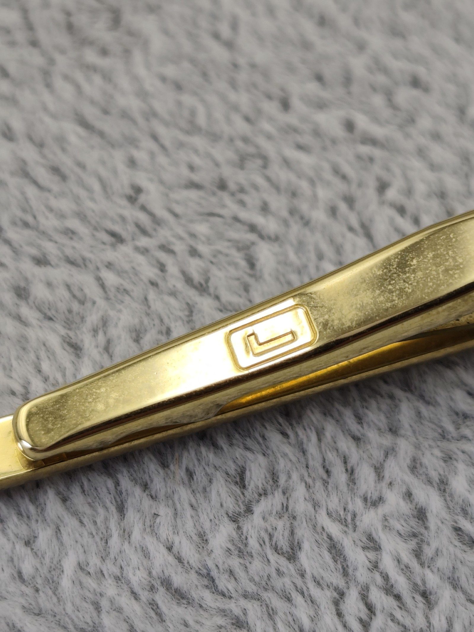 Lancel Gold Tone Metal Tie Clip with Gift Box image 6
