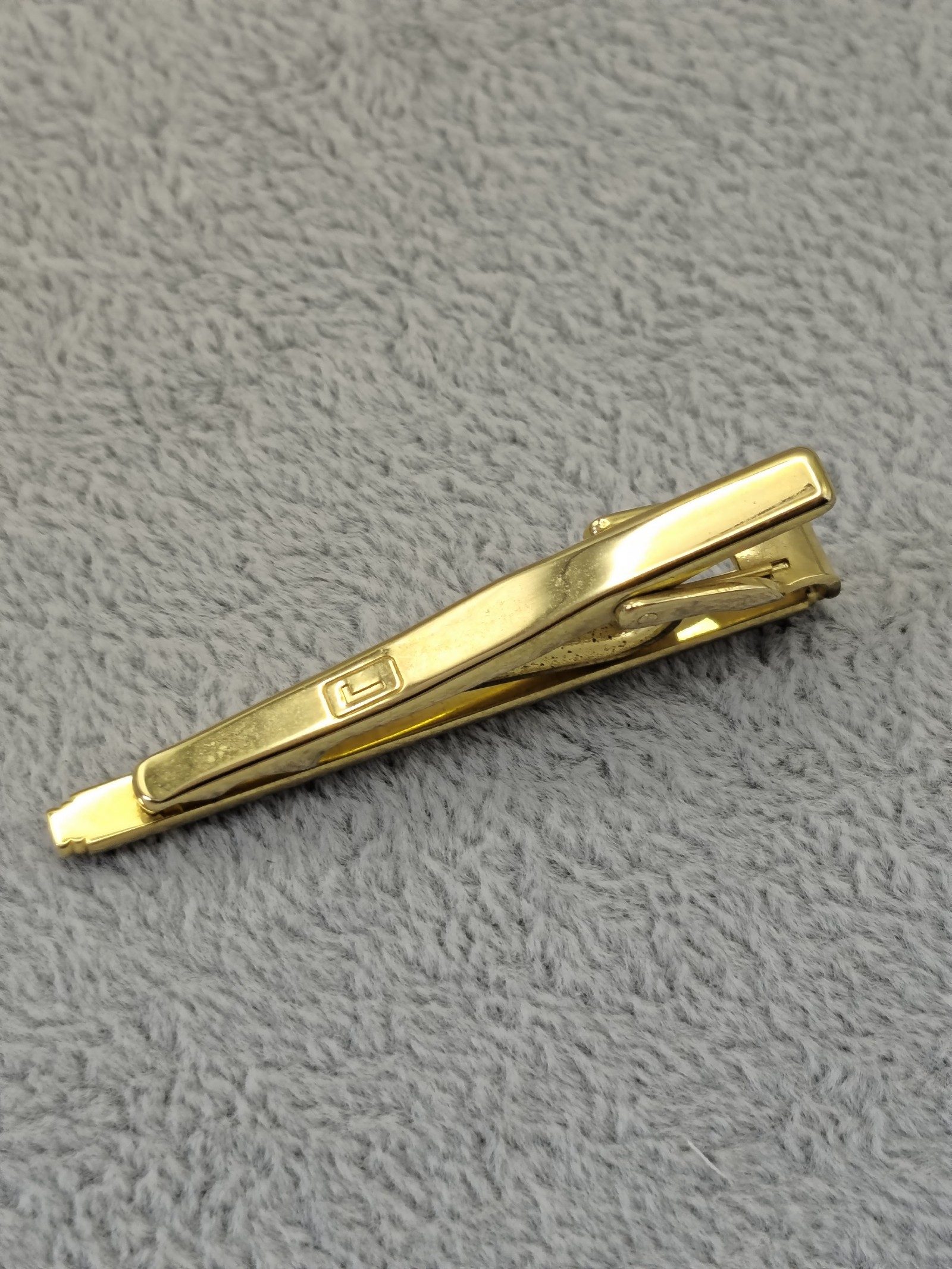 Lancel Gold Tone Metal Tie Clip with Gift Box image 7