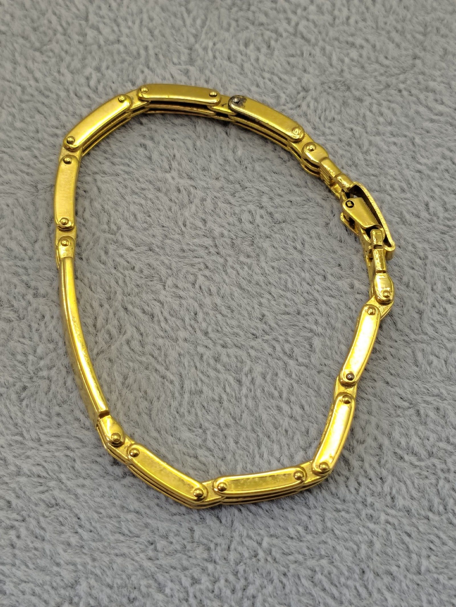Lanvin Gold Tone Chain Link Bracelet Unisex image 5