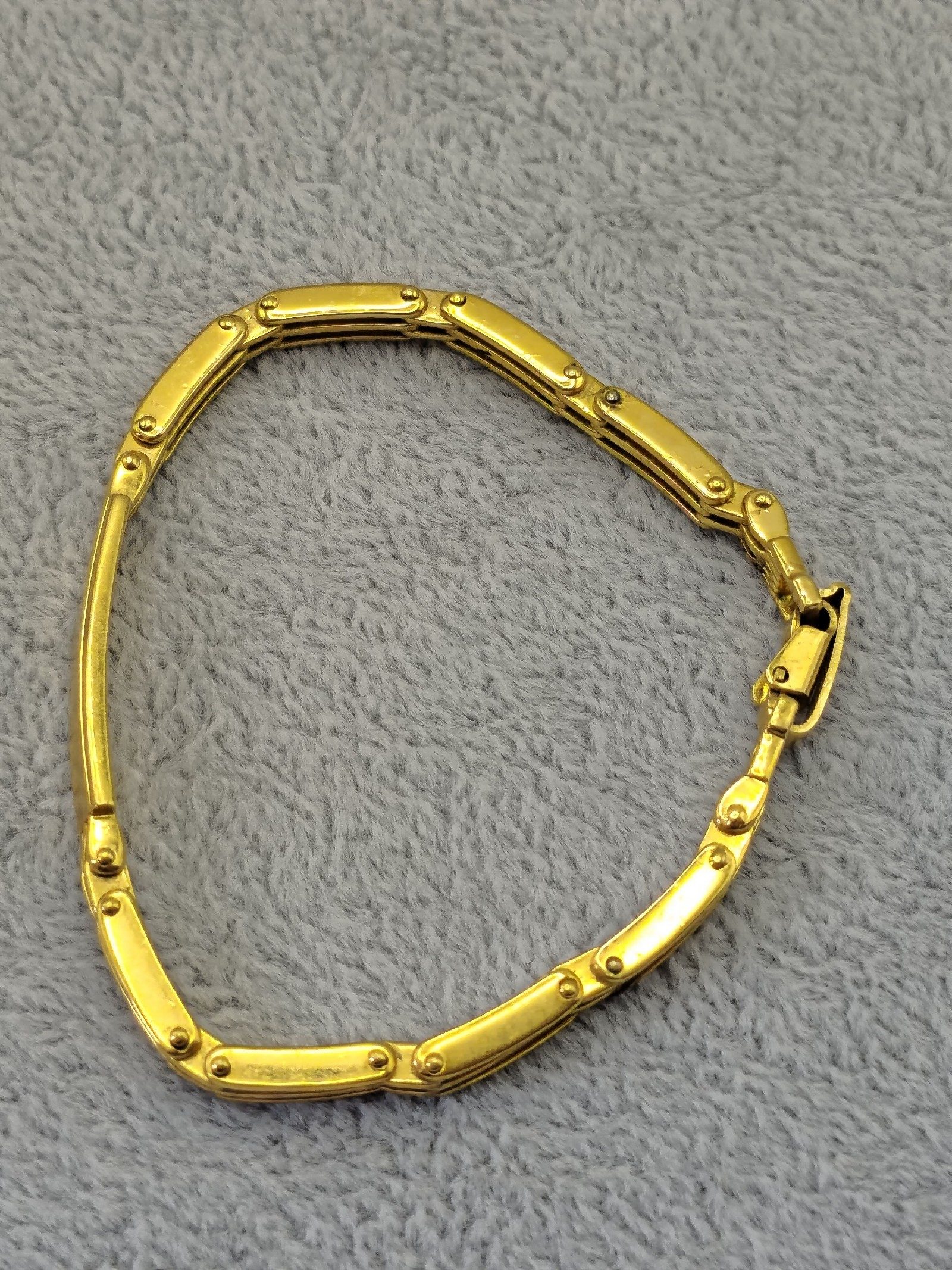 Lanvin Gold Tone Chain Link Bracelet Unisex image 6