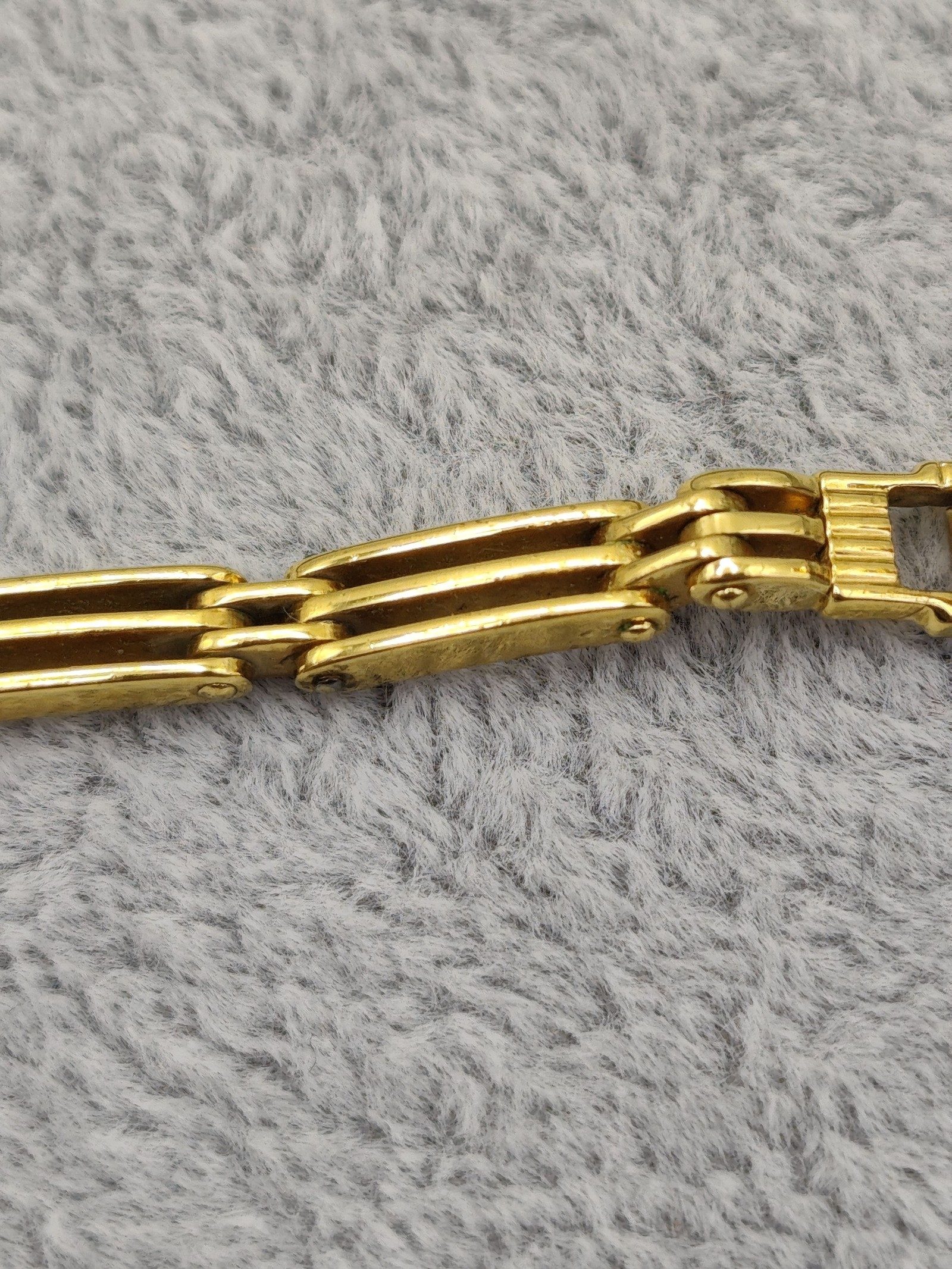 Lanvin Gold Tone Chain Link Bracelet Unisex image 8