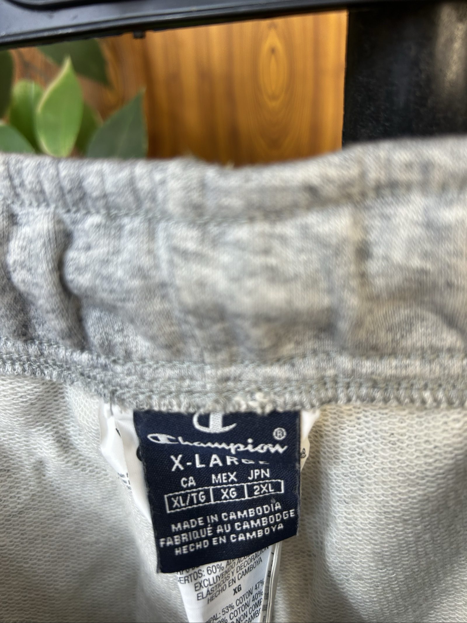 Champion Grey Sweatpants X-Large Comfortable Cotton Blend image 3