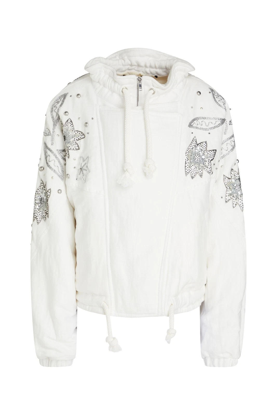 New Isabel Marant White Embellished Kalassiae Jacket M