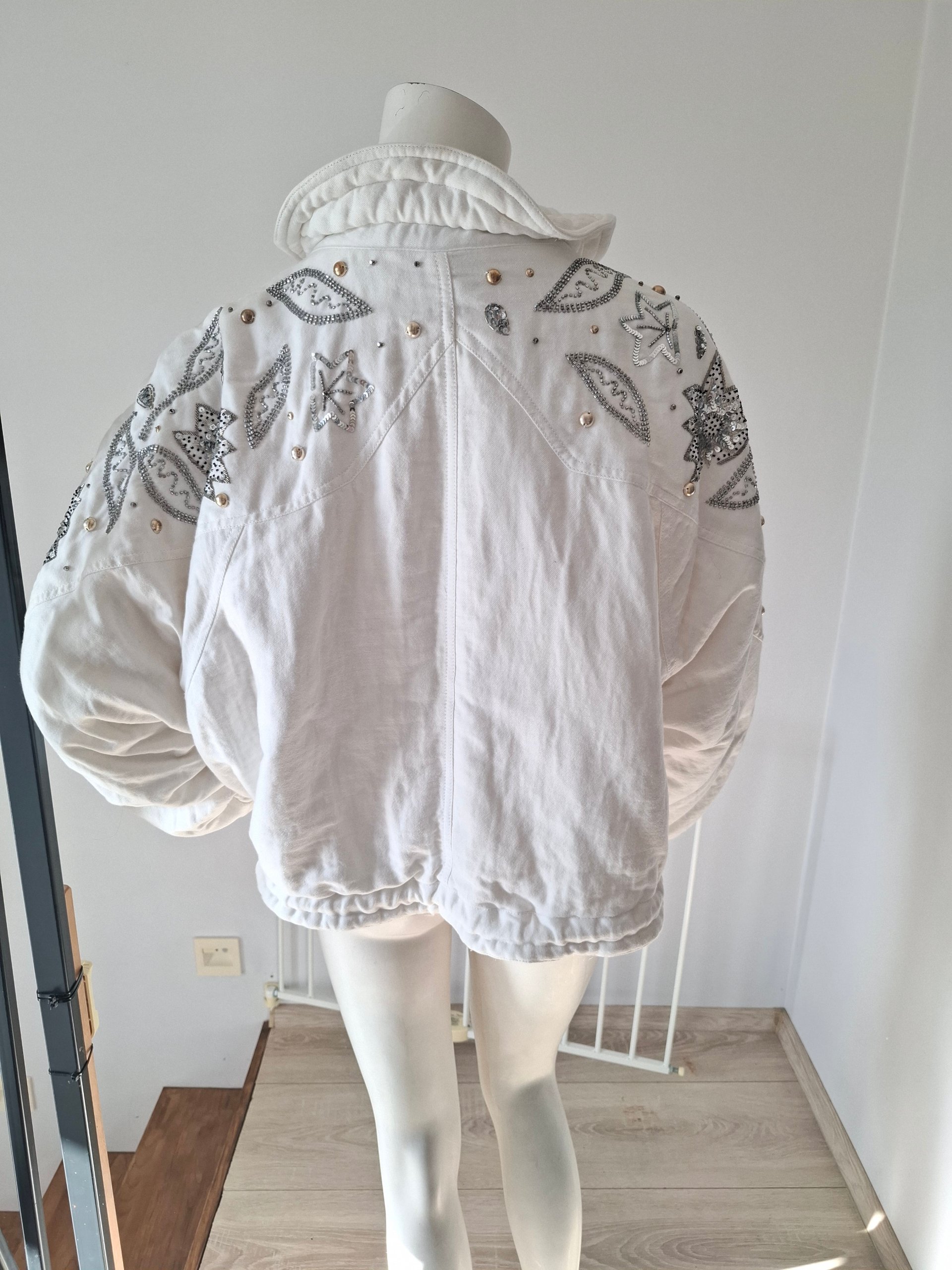 New Isabel Marant White Embellished Kalassiae Jacket M image 7