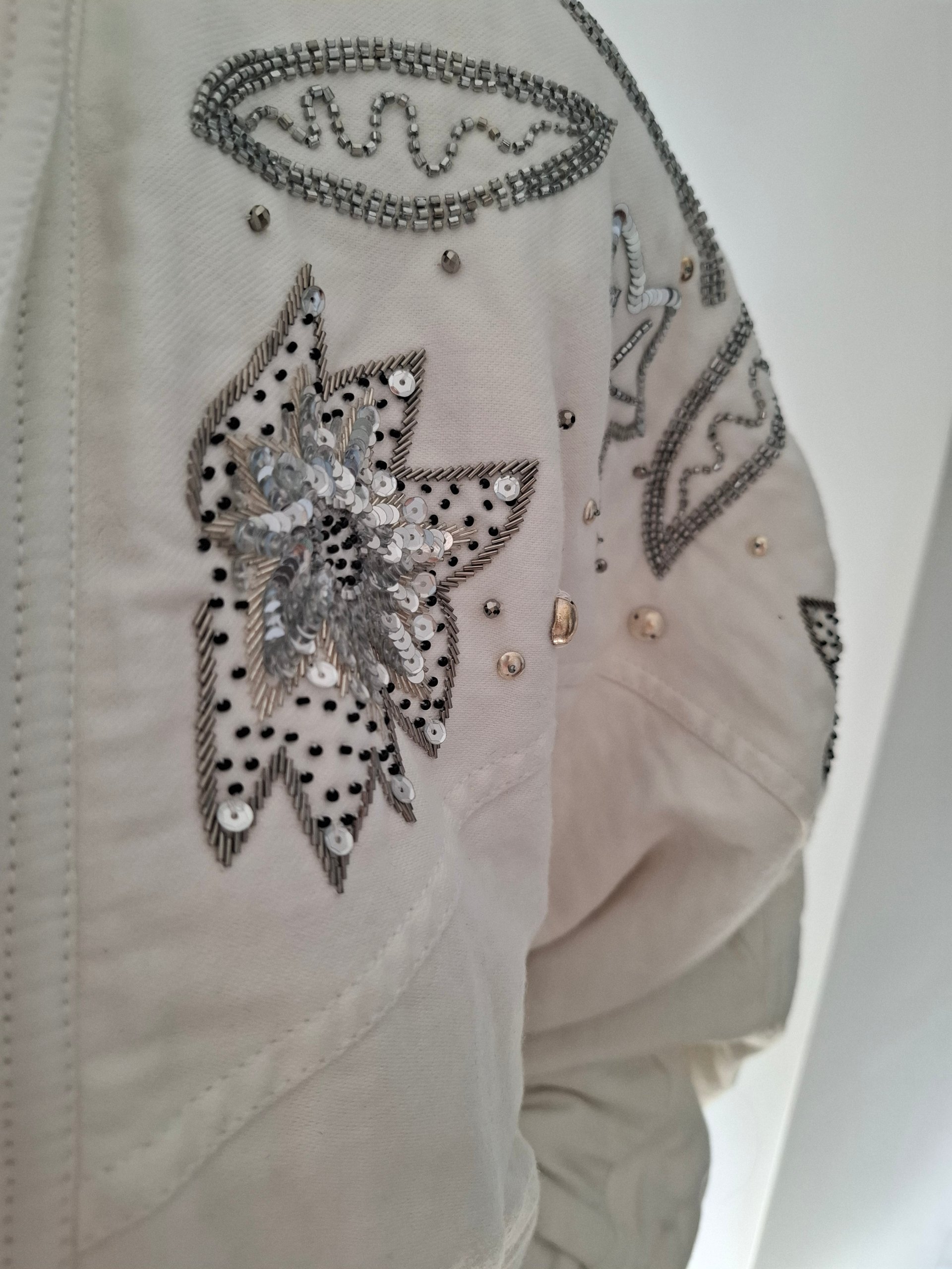 New Isabel Marant White Embellished Kalassiae Jacket M image 10