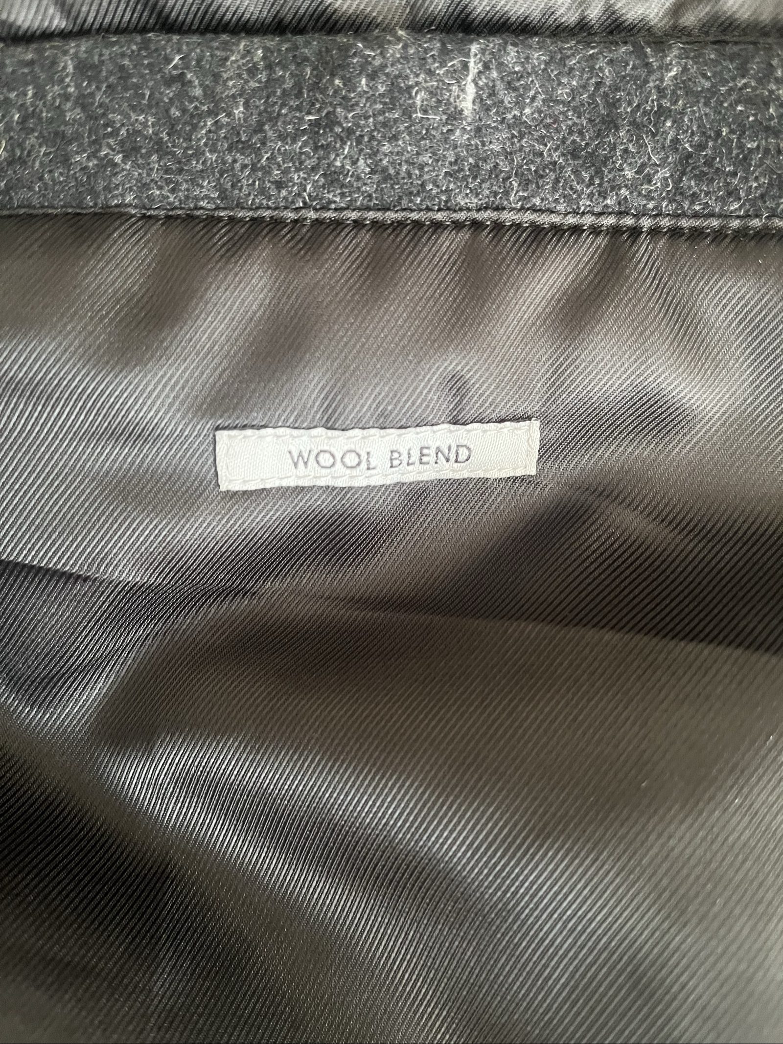 Tu Men's Charcoal Grey Wool Blend Coat XL image 6