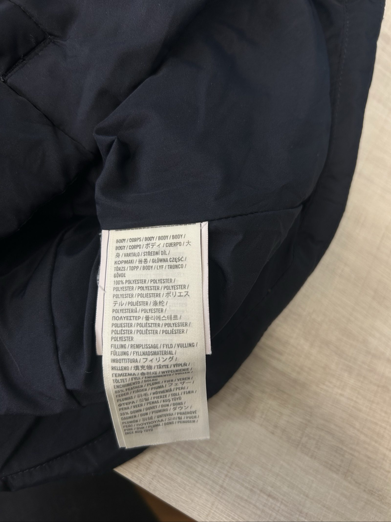 Hollister Navy Quilted Puffer Vest Medium image 5