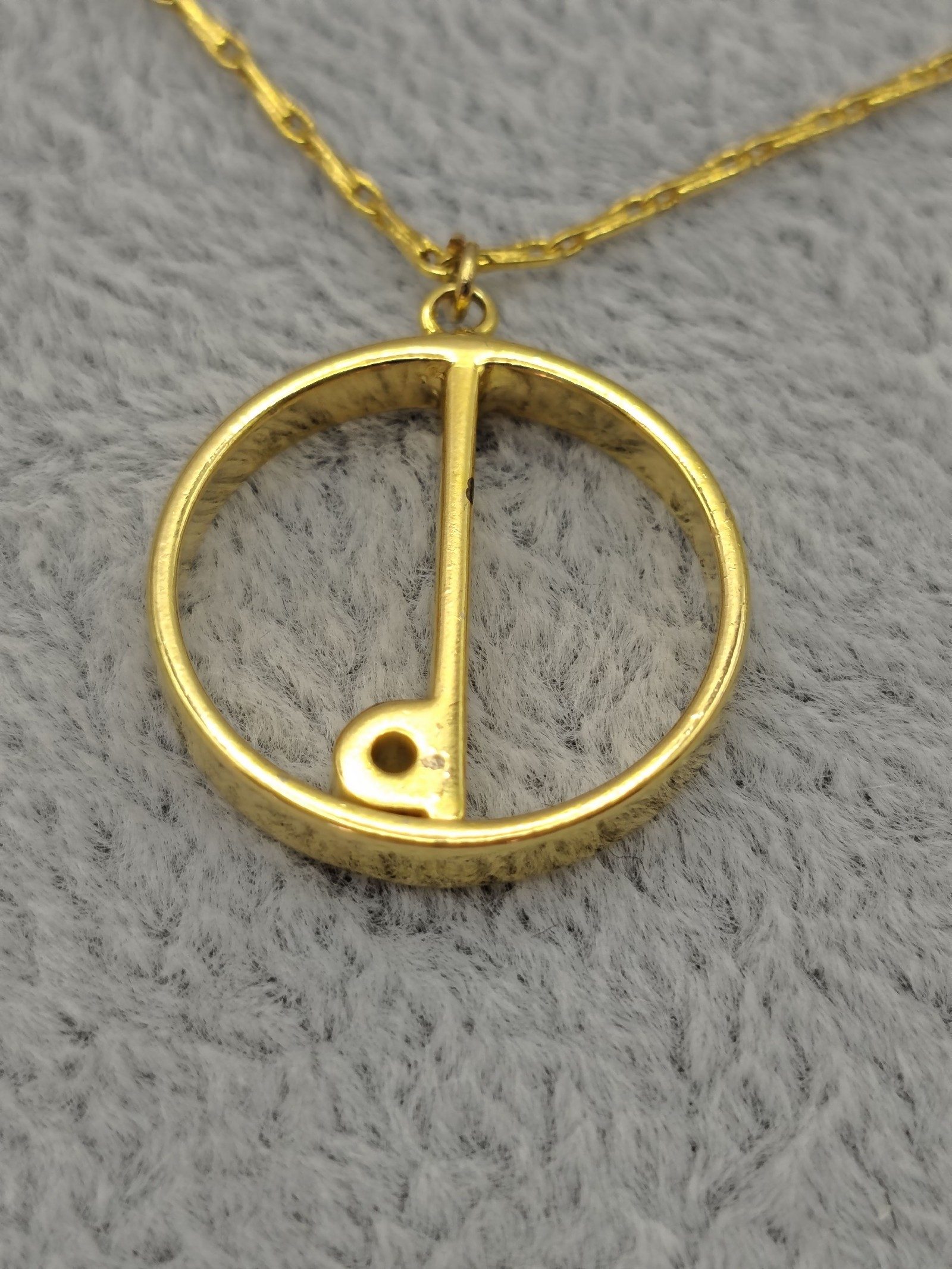 Dunhill Men's Gold Tone Round Cufflinks & Chain in Case image 10