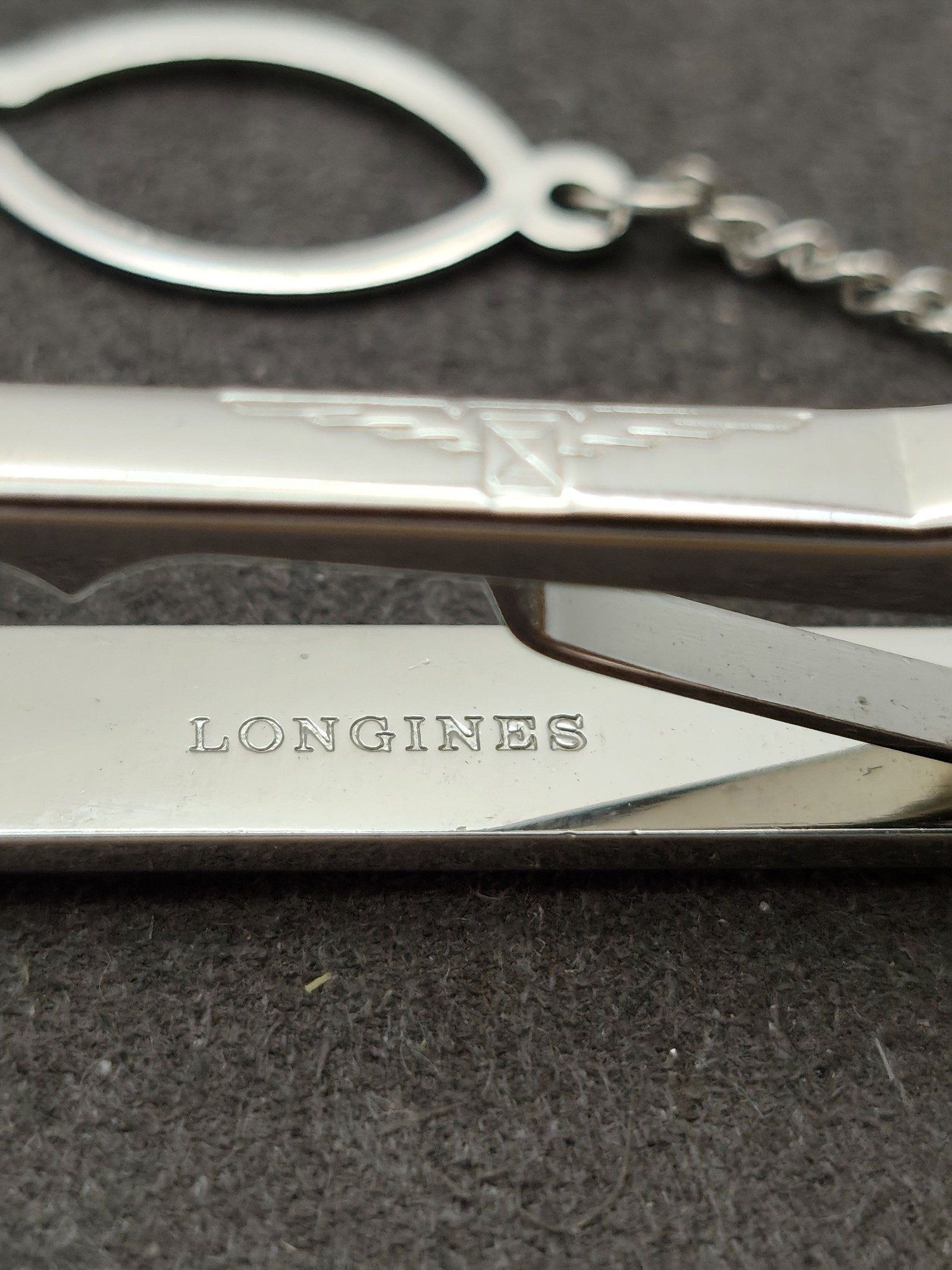 Longines Black & Gold Tie Clip & Cufflinks Set image 5