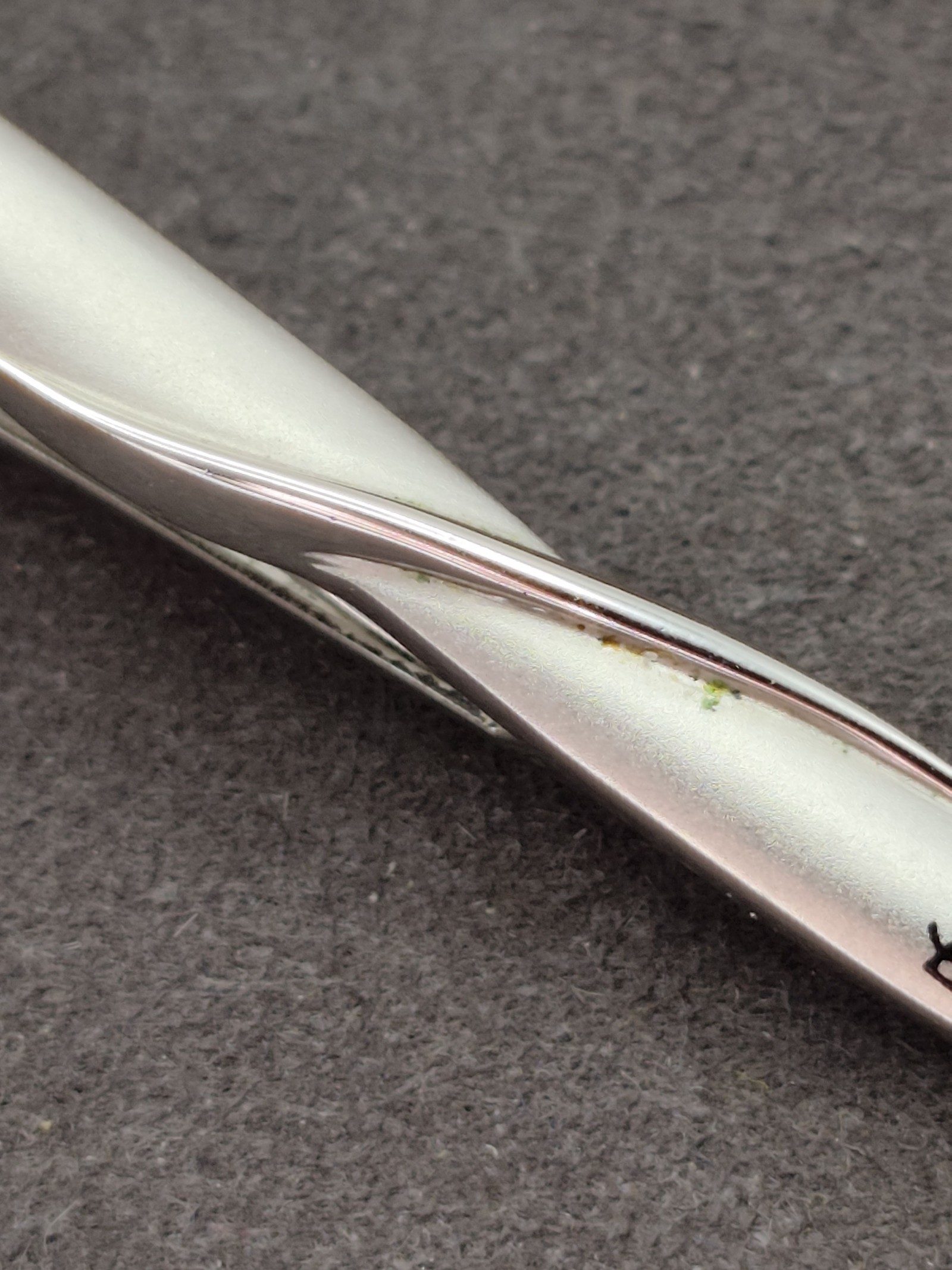 YSL Silver-tone Metal Twist Tie Clip image 5