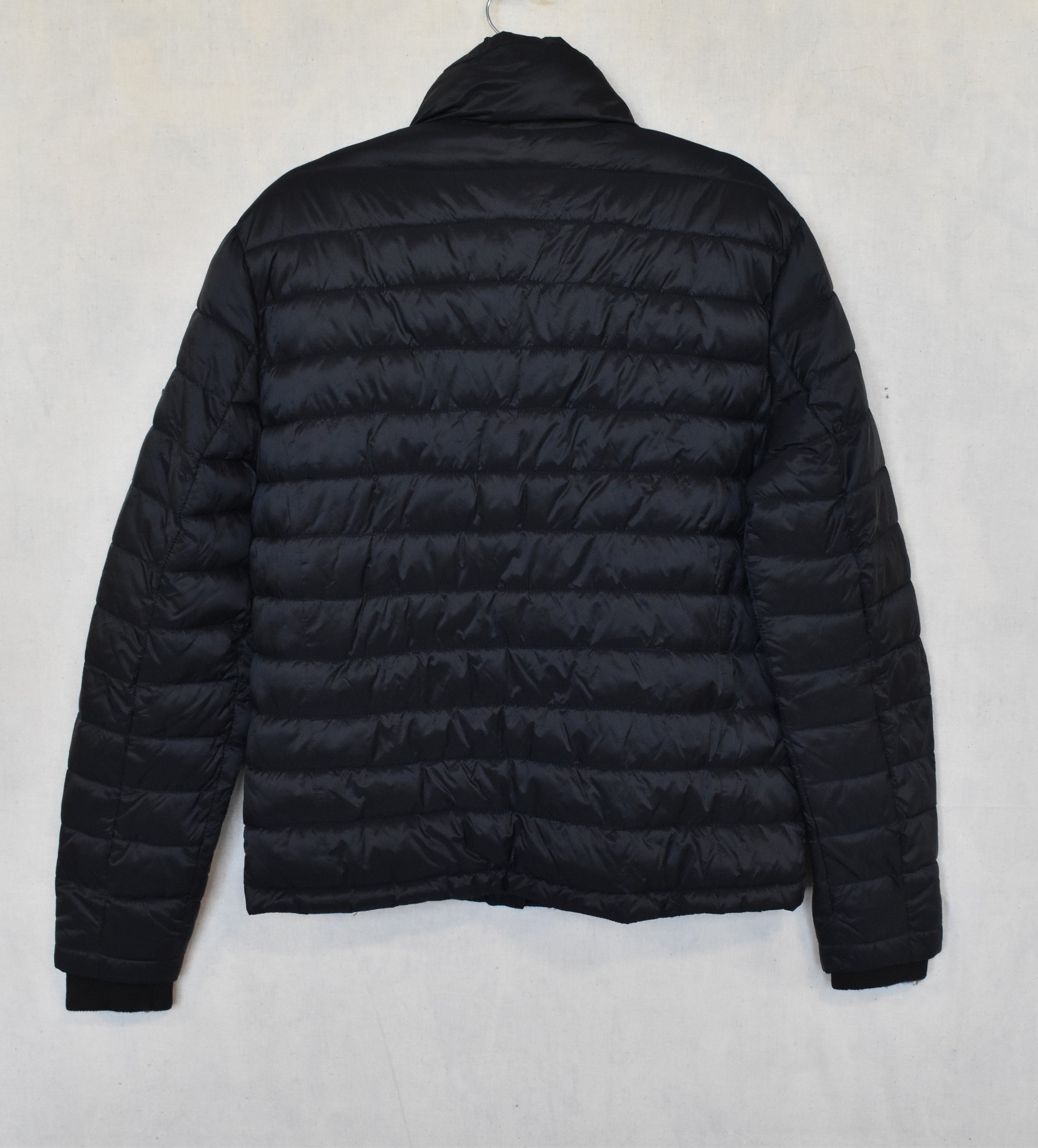 Superdry Black Puffer Jacket Medium Quilted Lightweight Coat image 2