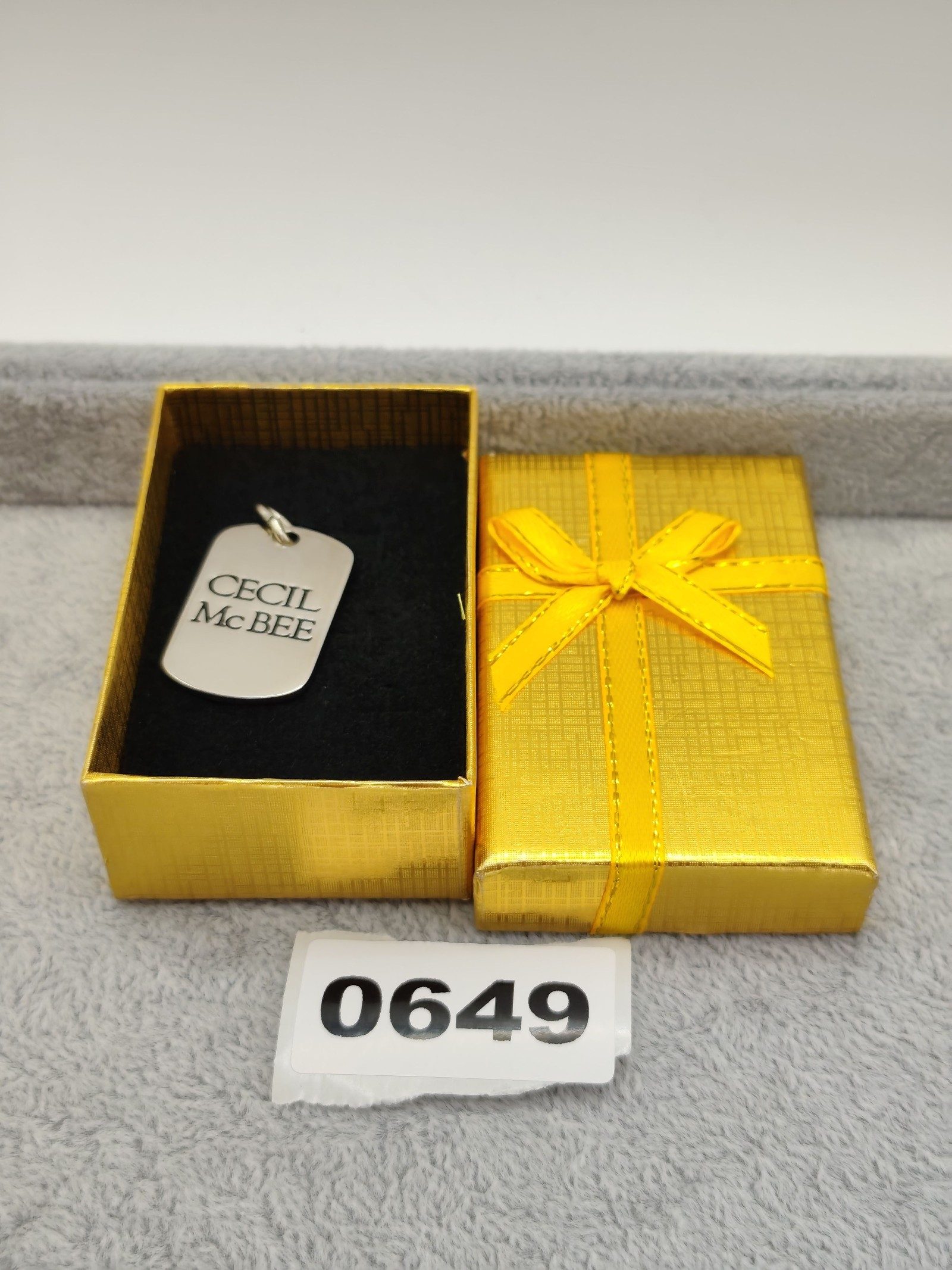 Cecil McBee Silver Metal Pendant Charm Keychain