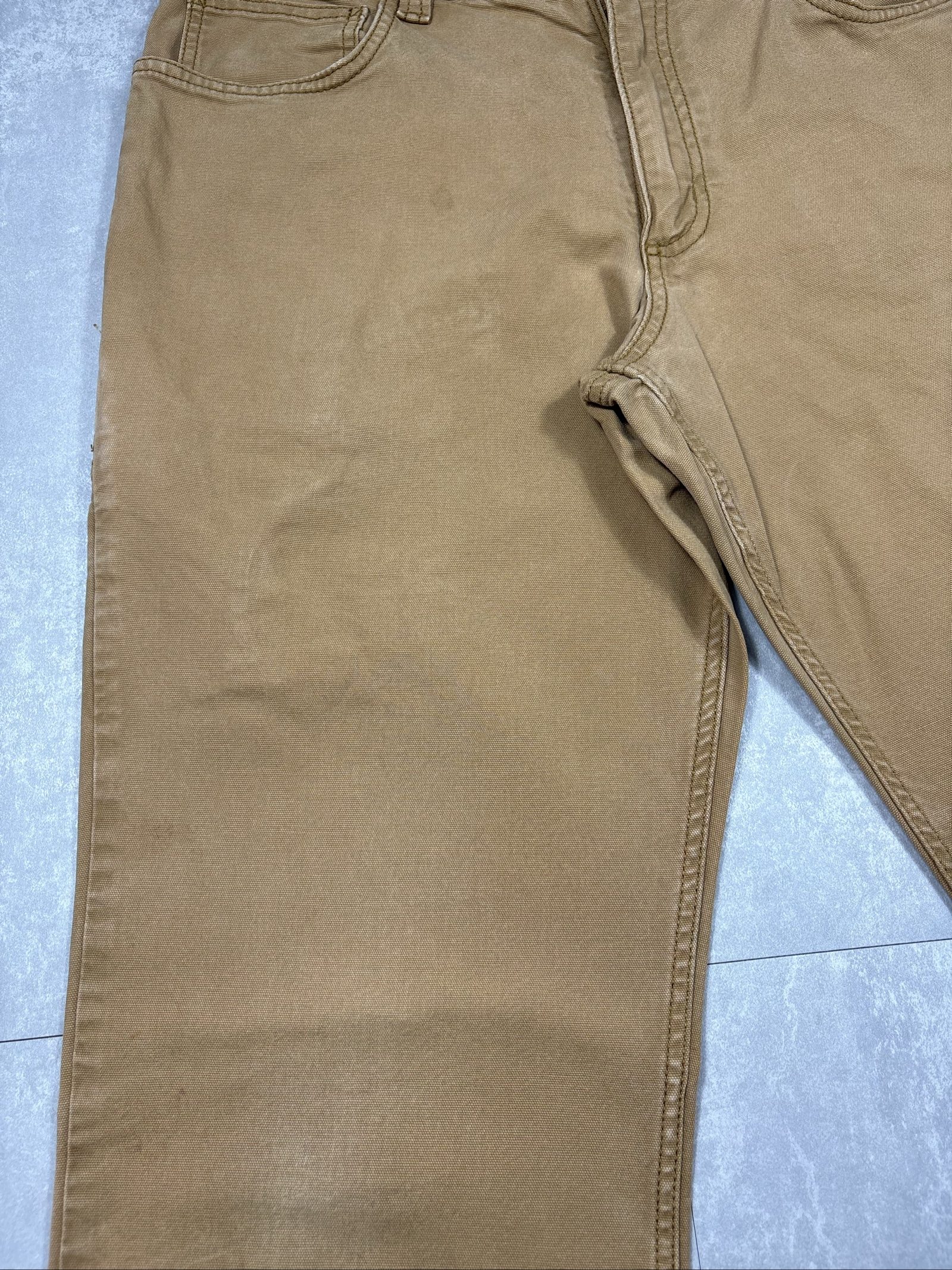 Carhartt Brown Rugged Flex Relaxed Fit Canvas Jeans W34 image 10