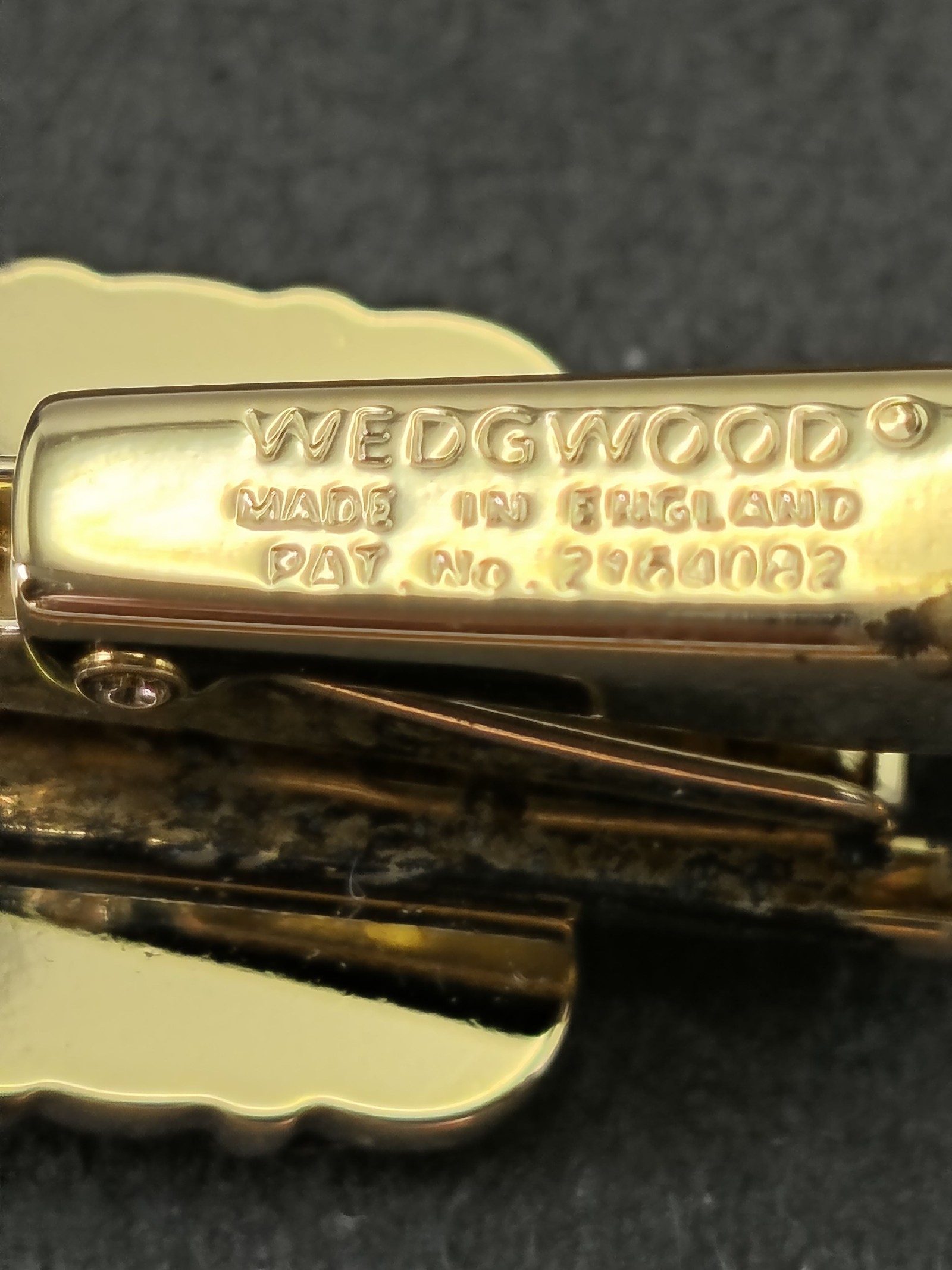 Wedgwood Blue & Gold Tone Horse Head Tie Bar image 8