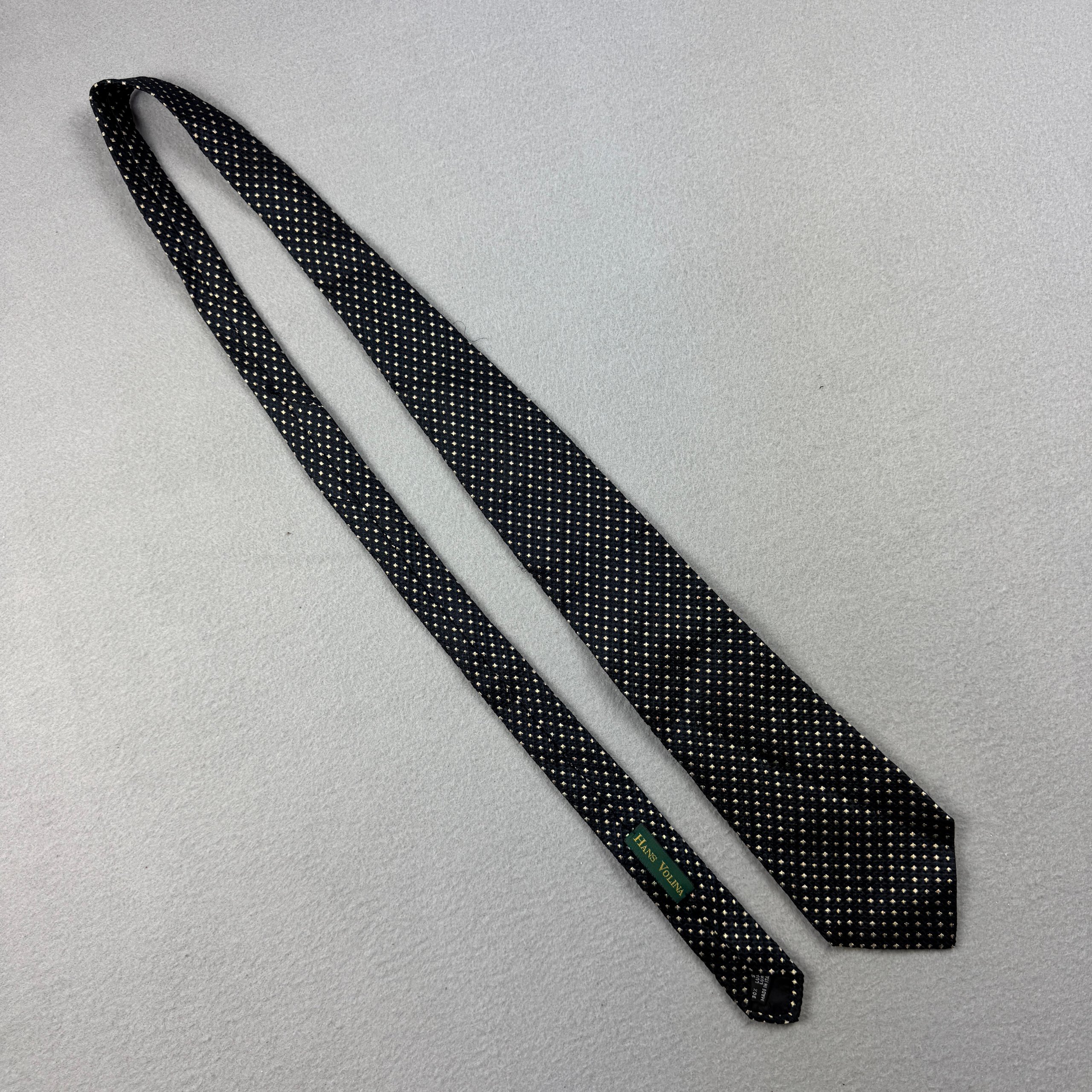 Paco Rabanne Black & White Patterned Silk Tie image 5