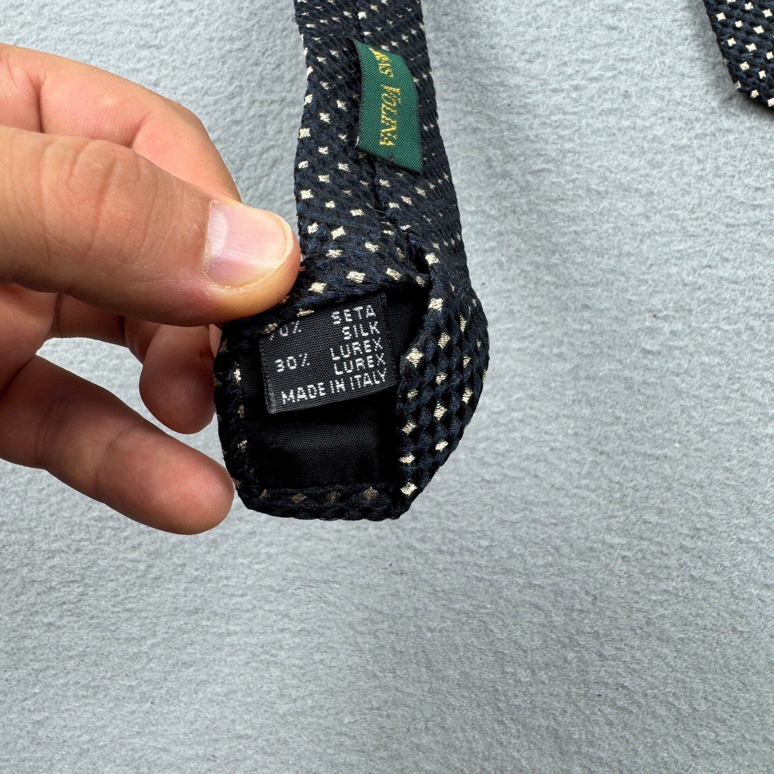 Paco Rabanne Black & White Patterned Silk Tie image 7