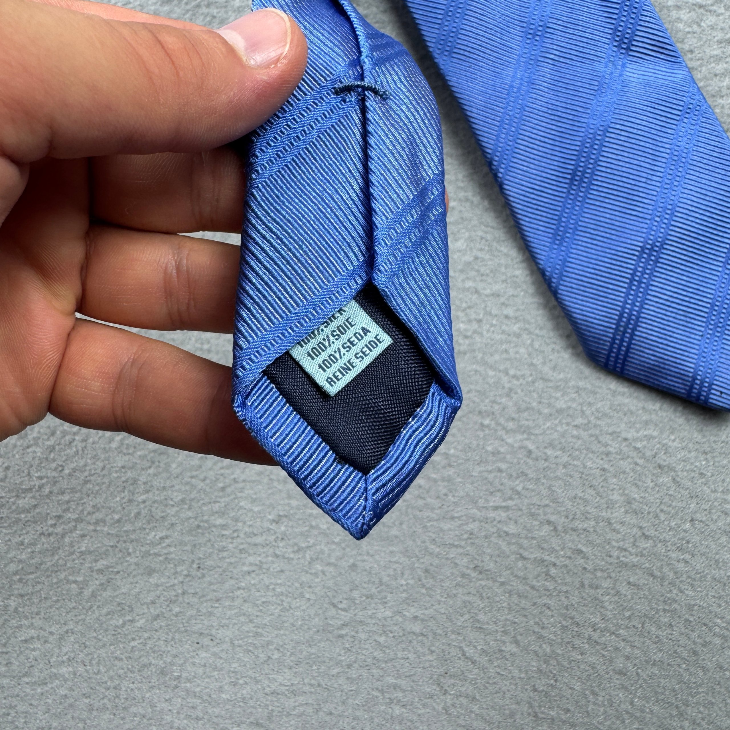 Paolo Albizzati Blue Silk Tie Handmade in Italy image 5