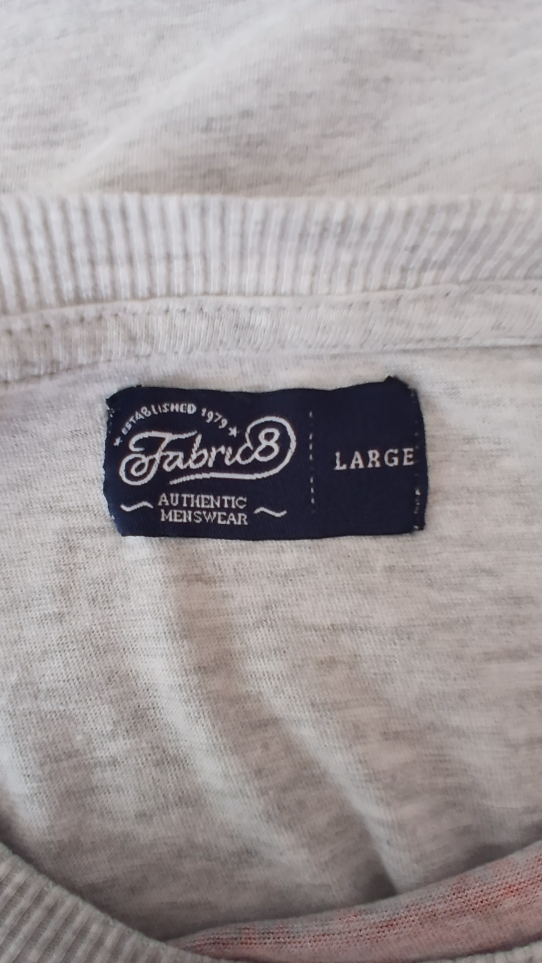 Fabric8 Oat Grey Marl Mods Graphic Cotton T-Shirt Large image 4