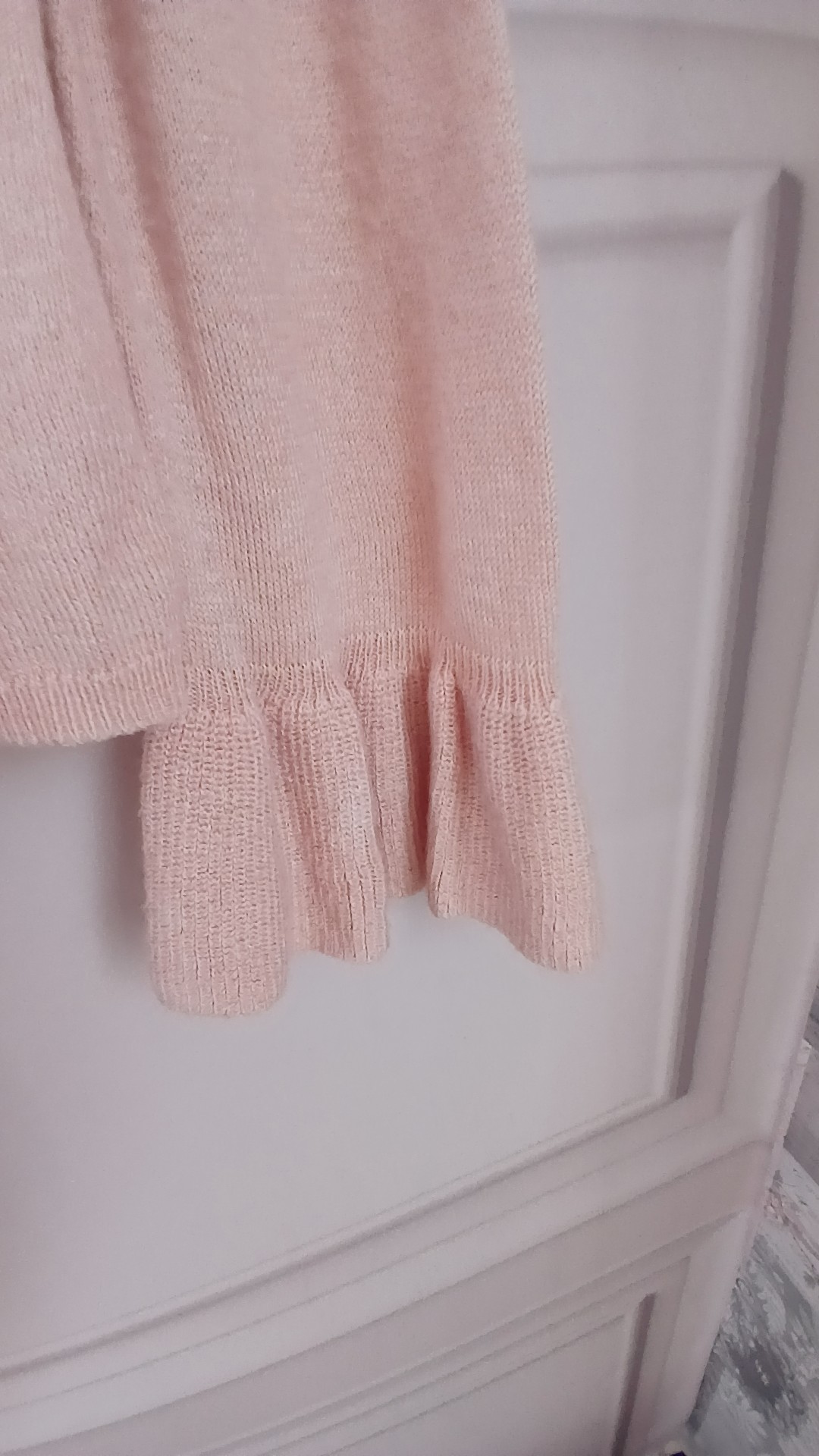 M&S Collection Light Pink Back Buttoned Knitted Jumper Medium image 3