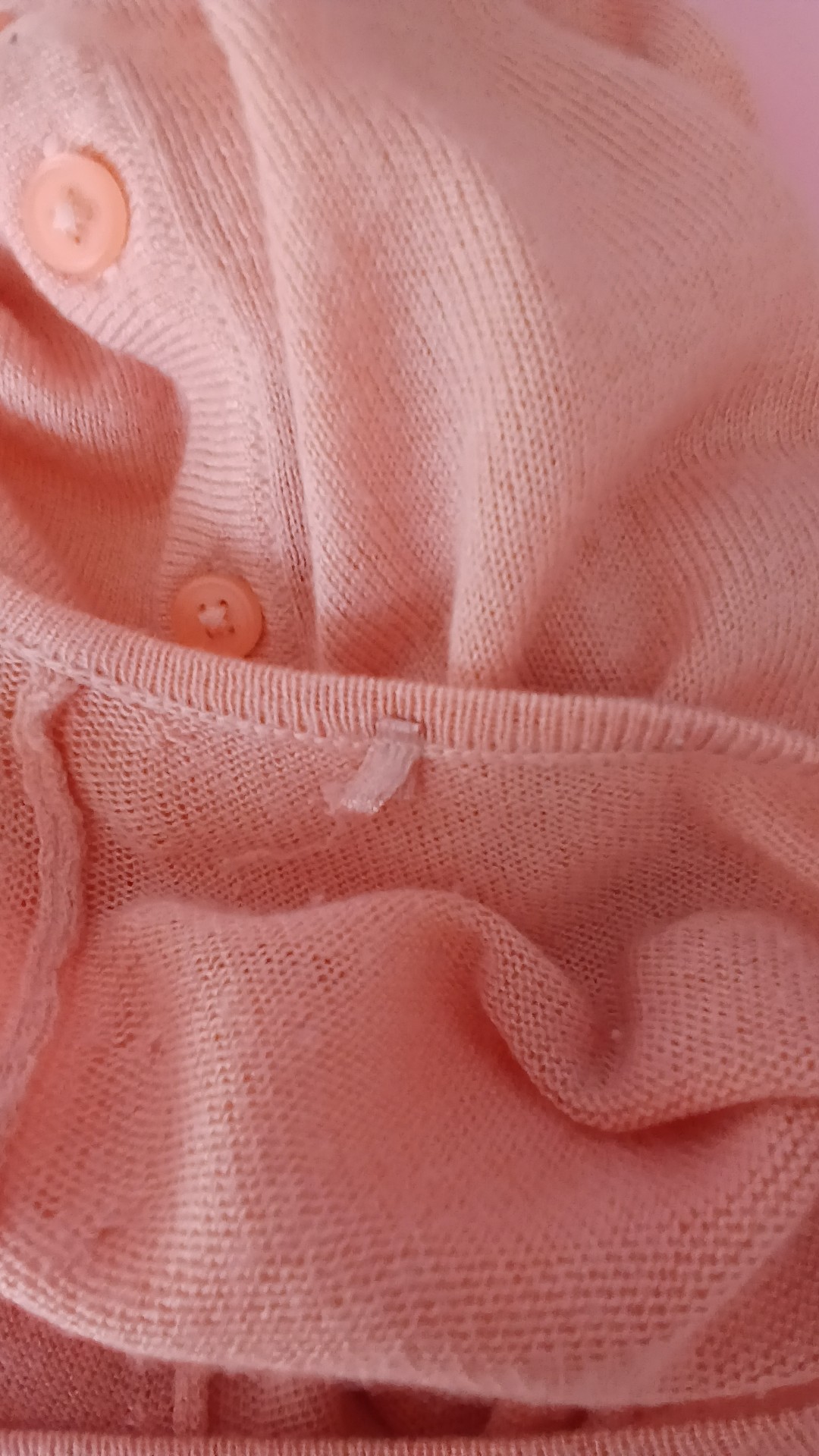 M&S Collection Light Pink Back Buttoned Knitted Jumper Medium image 7