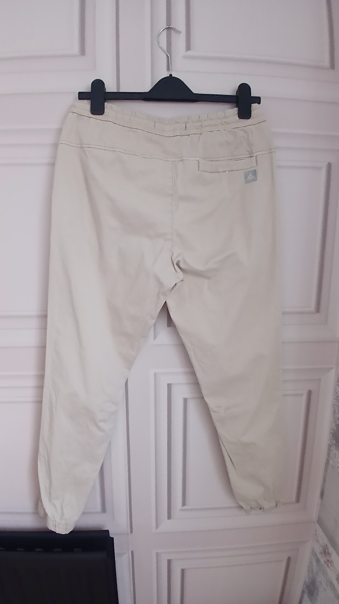 Zara Cream Casual Cotton Casual Trouser Eur Medium image 3
