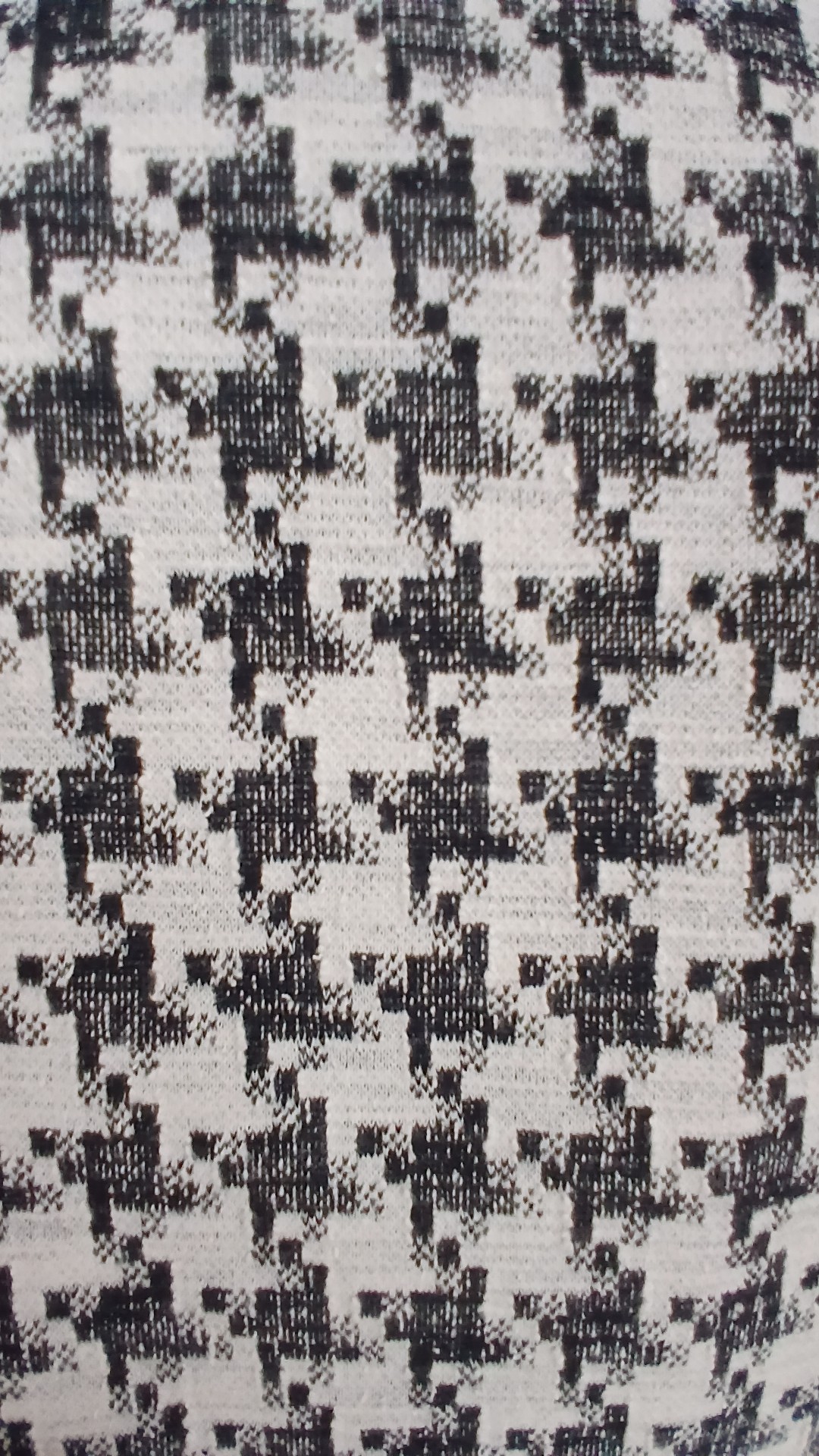 ASOS Women's Black & White Houndstooth Cotton Blend Mini Skirt UK 10 image 3