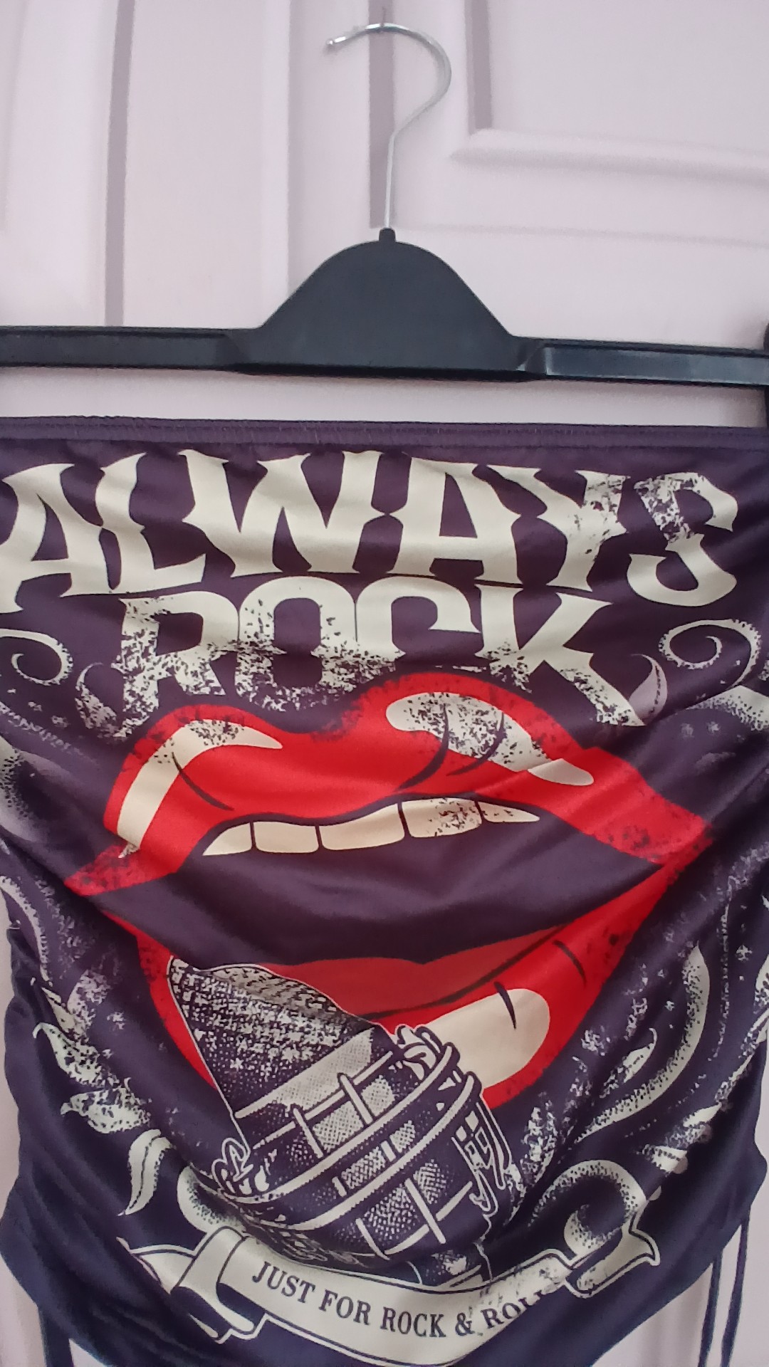 Rock & Roll Graphic Boob tube Sleeveless Top Small image 3