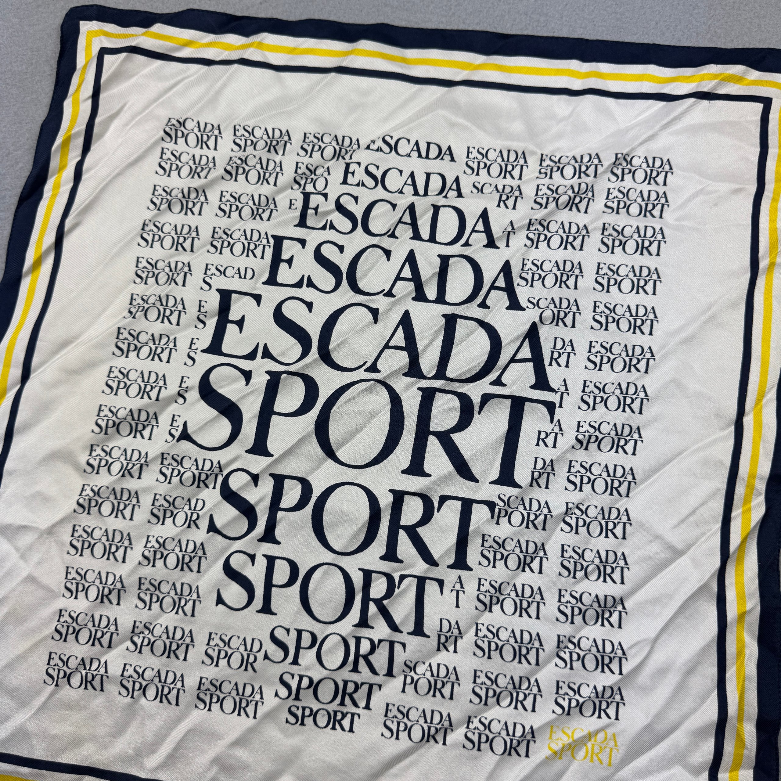 Escada Sport Monogram Small Silk Scarf 42cm x 42cm image 2