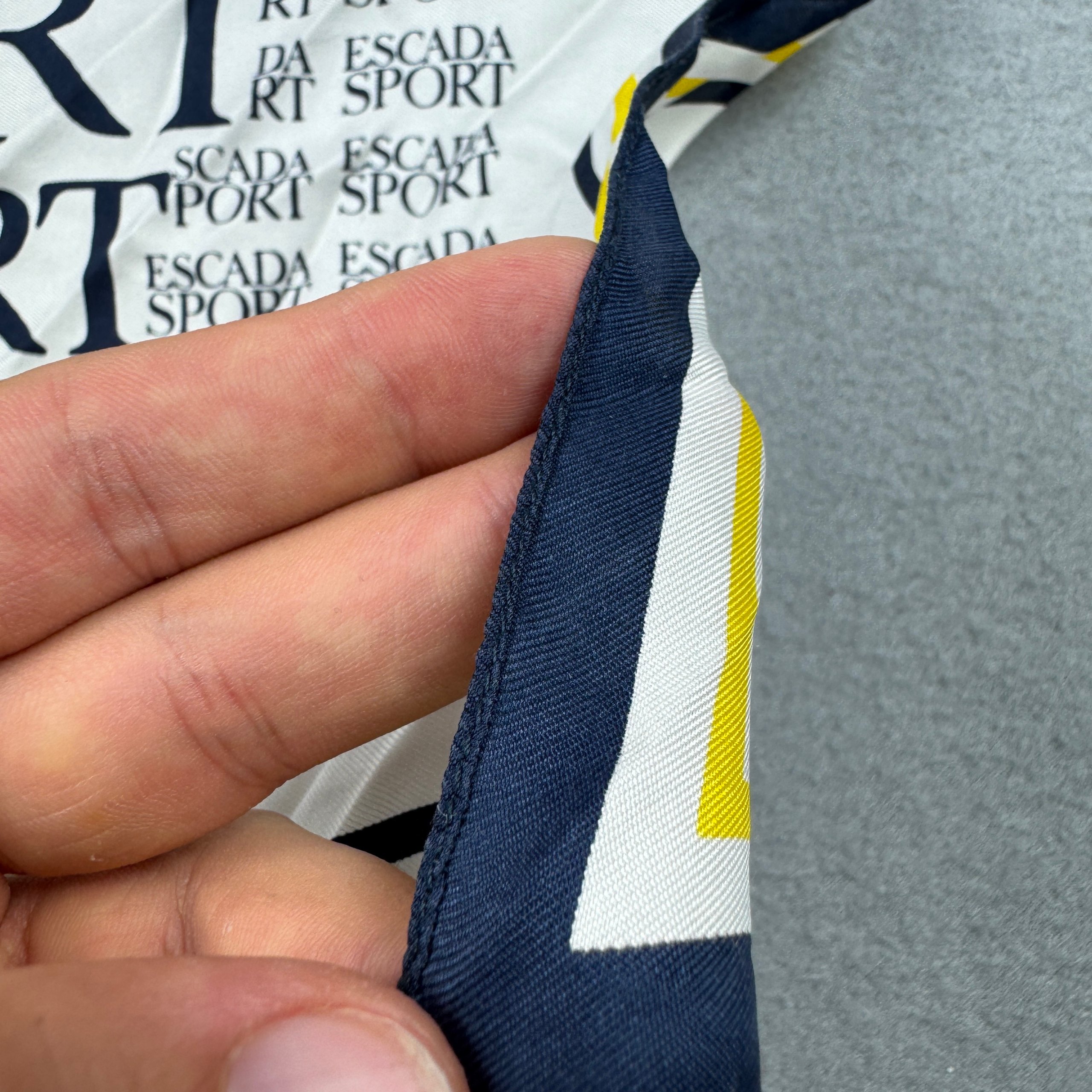 Escada Sport Monogram Small Silk Scarf 42cm x 42cm image 3