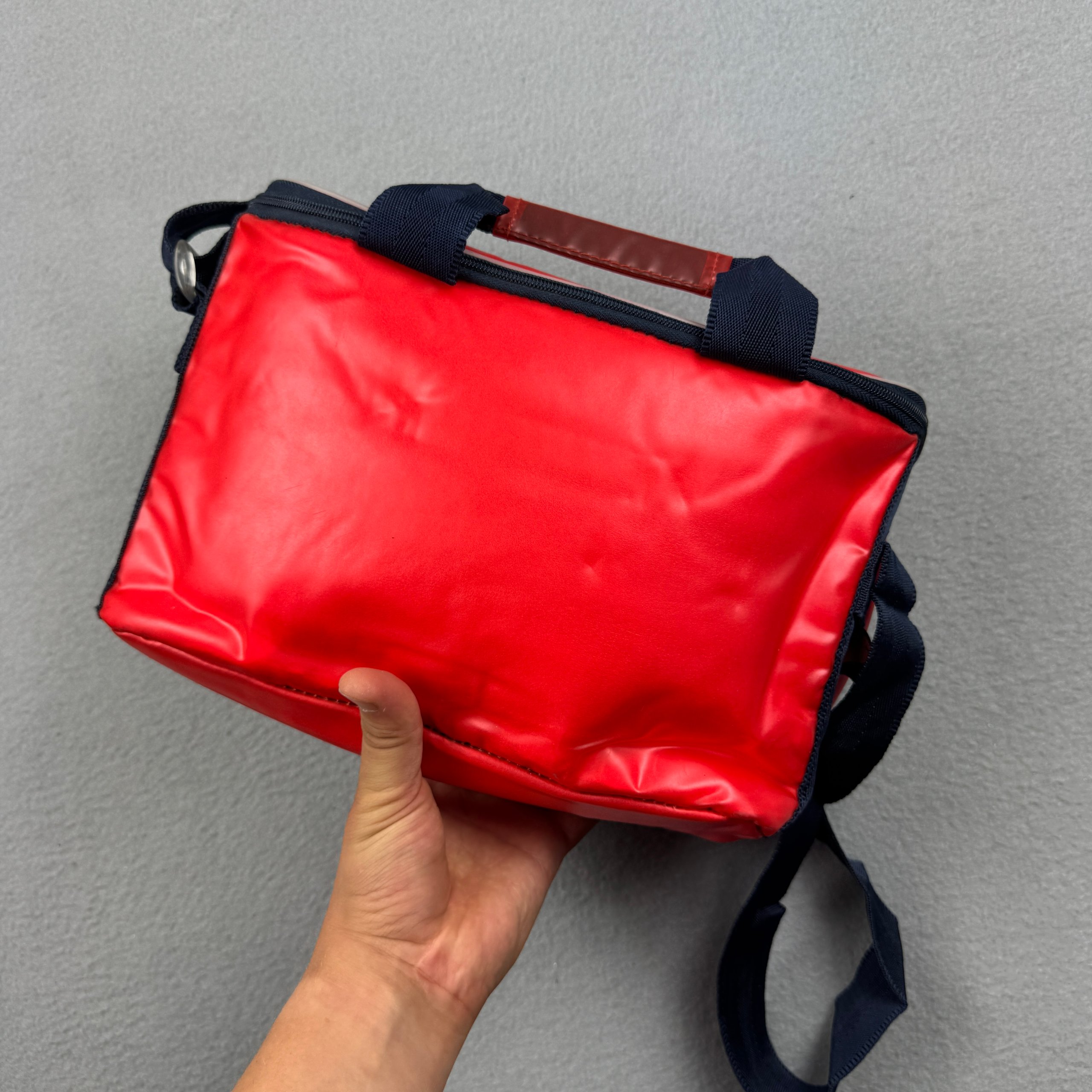 Vintage Nike Red Shoulder Bag Сooler Bag Messender image 5