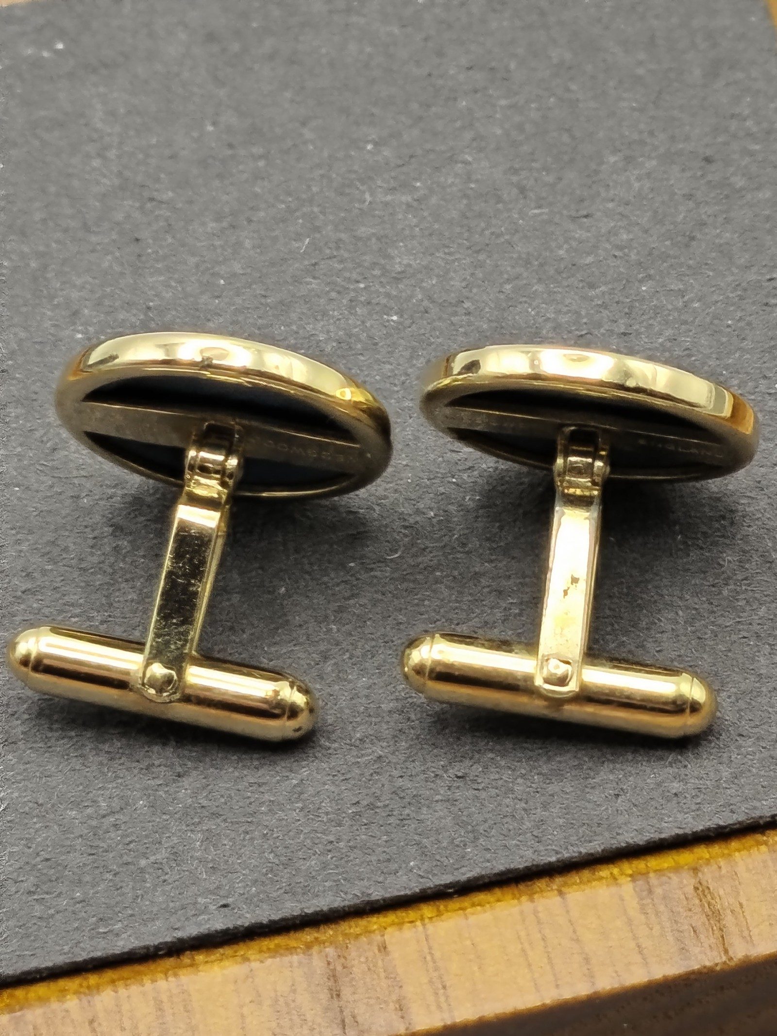 Wedgwood Blue & White Ship Jasperware Cufflinks in Box image 10